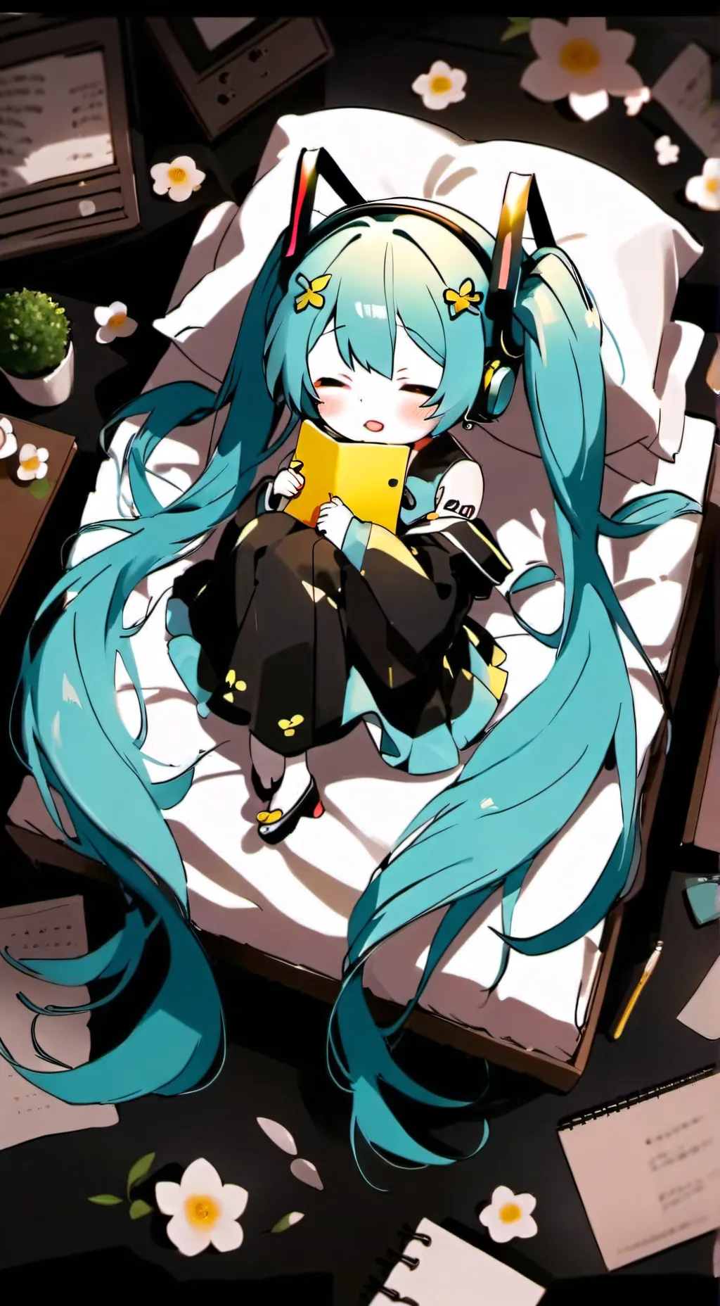 ai character: Miku background