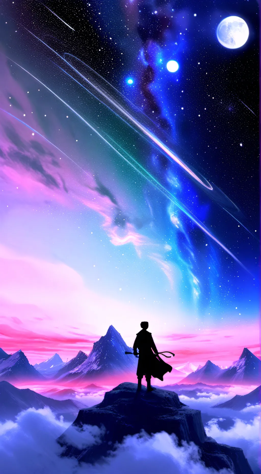 ai character: 🌑Astro the moon🌑 background