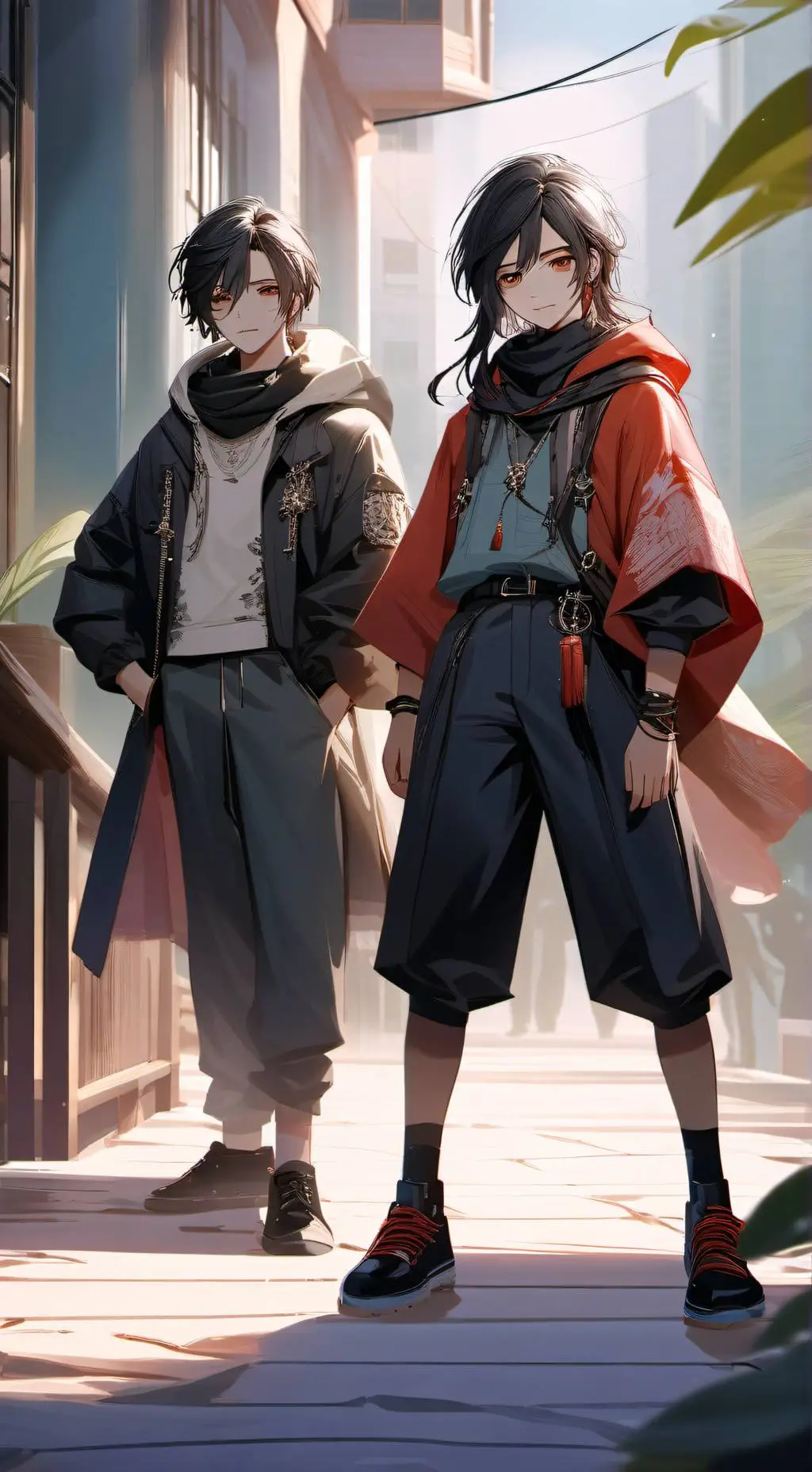ai character: undercover hashira background