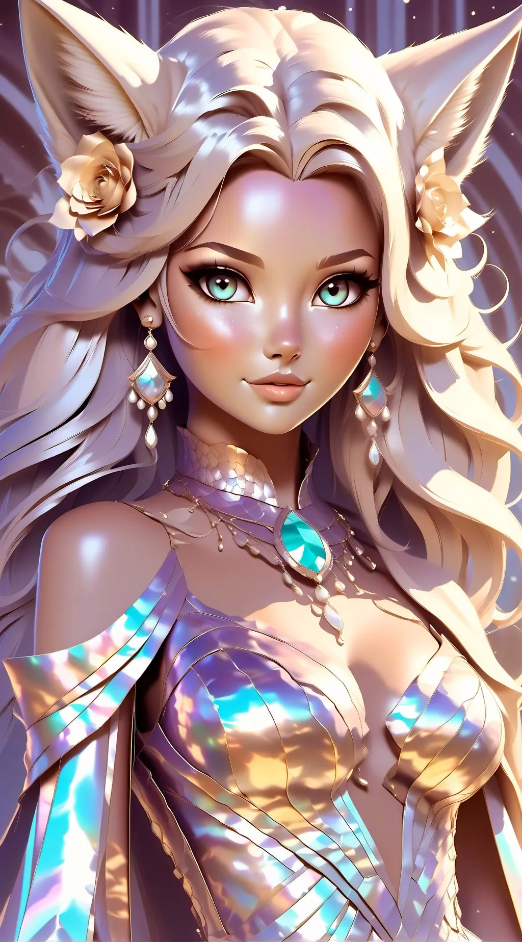 ai character: Moding background