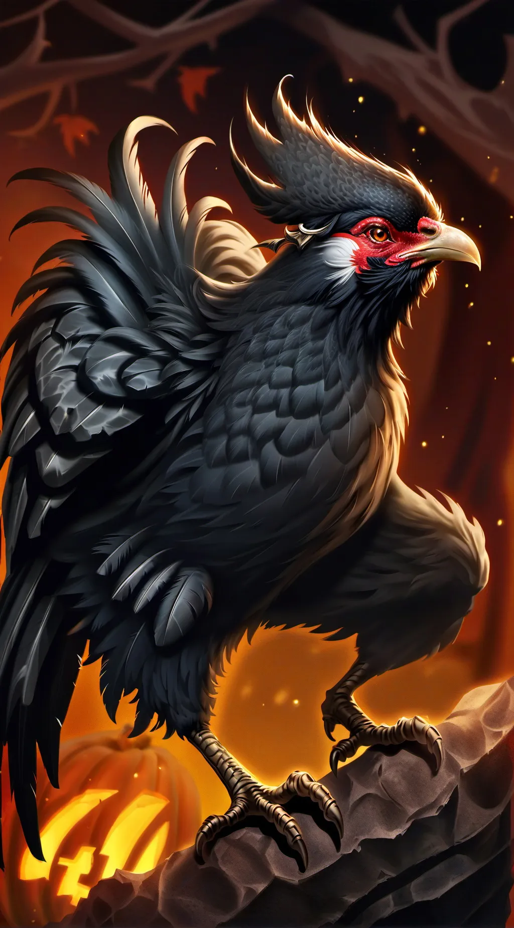 ai character: Blood Rooster  background