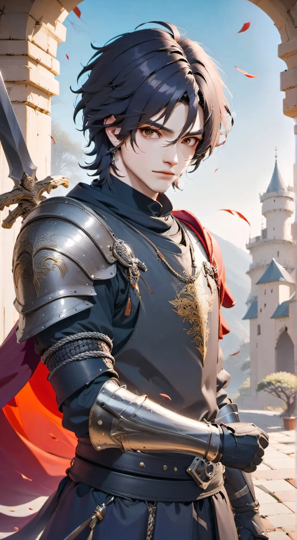 ai character: Caballero negro background