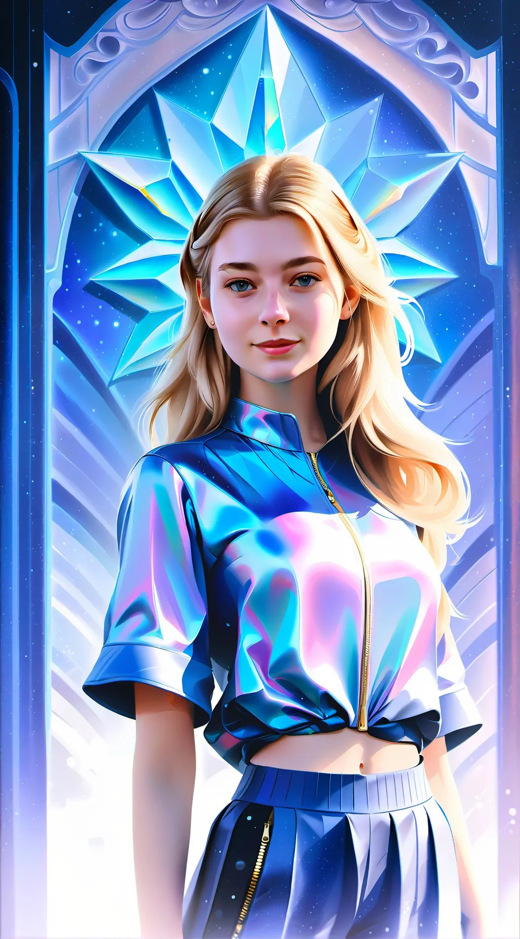 ai character: Red background