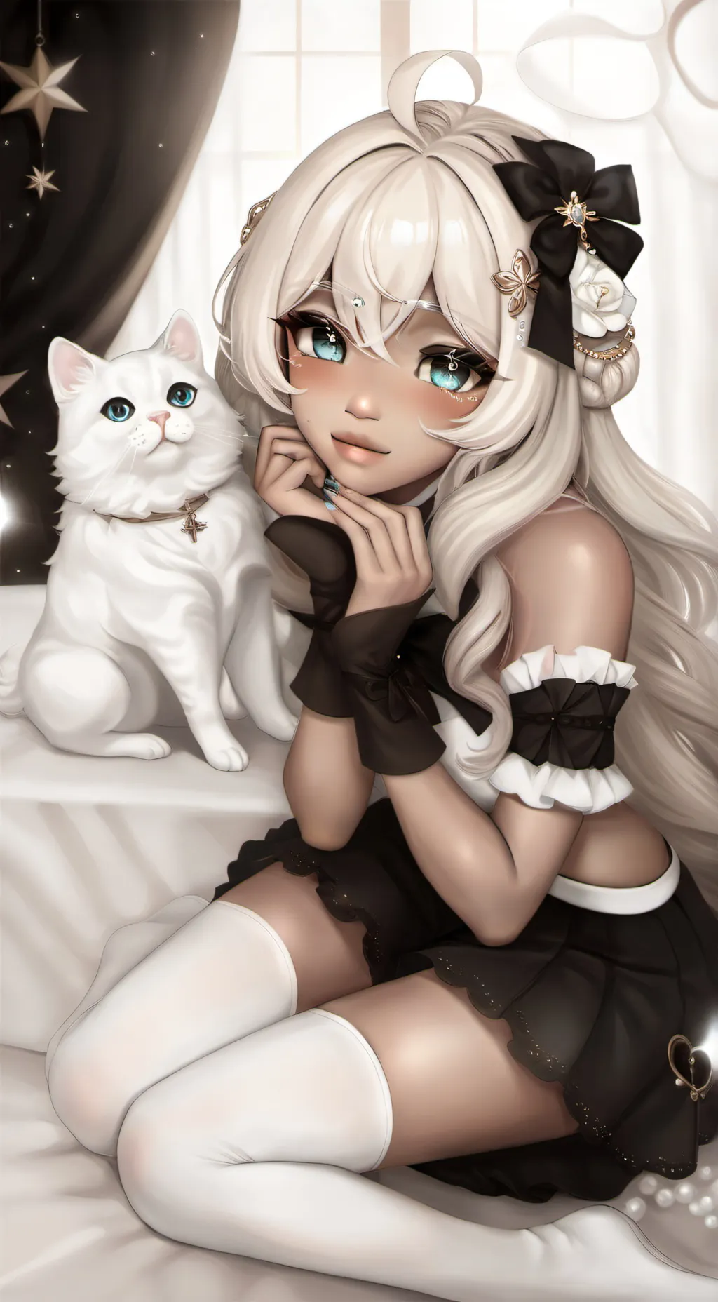 ai character: 🤍!<Alexis>!🎀 background