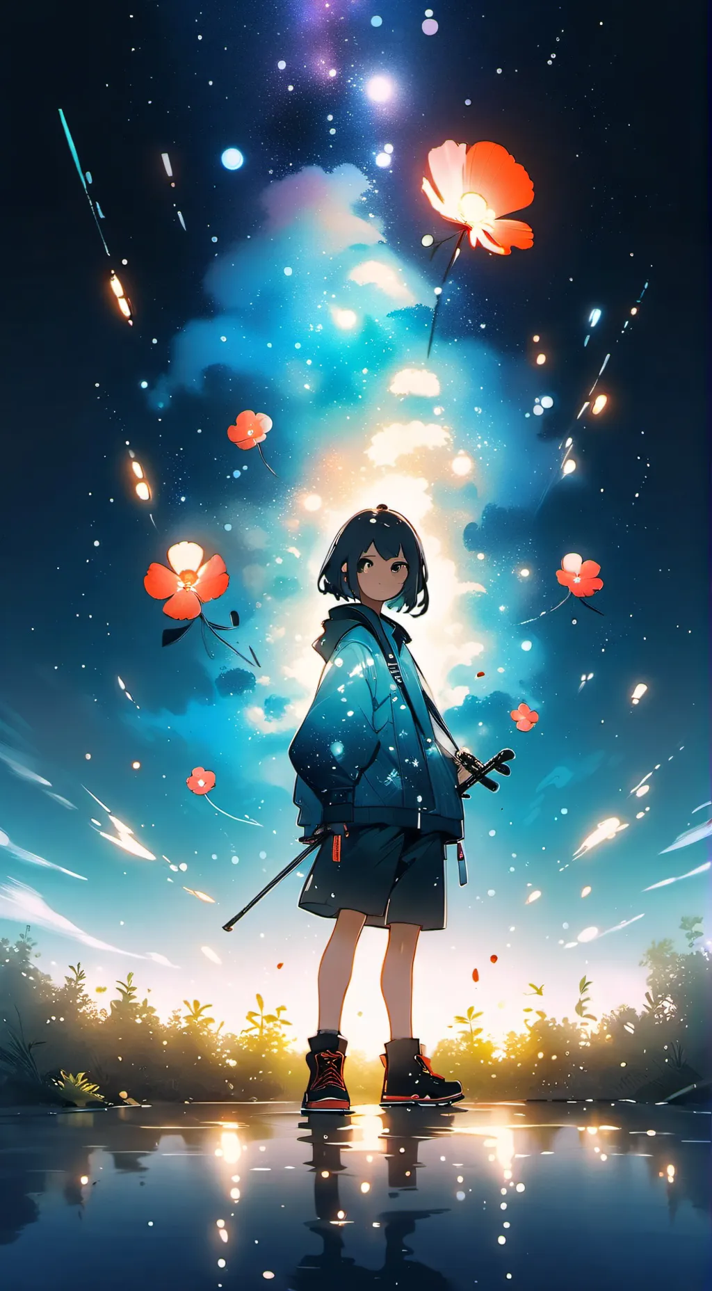ai character: Maggie Mako  background