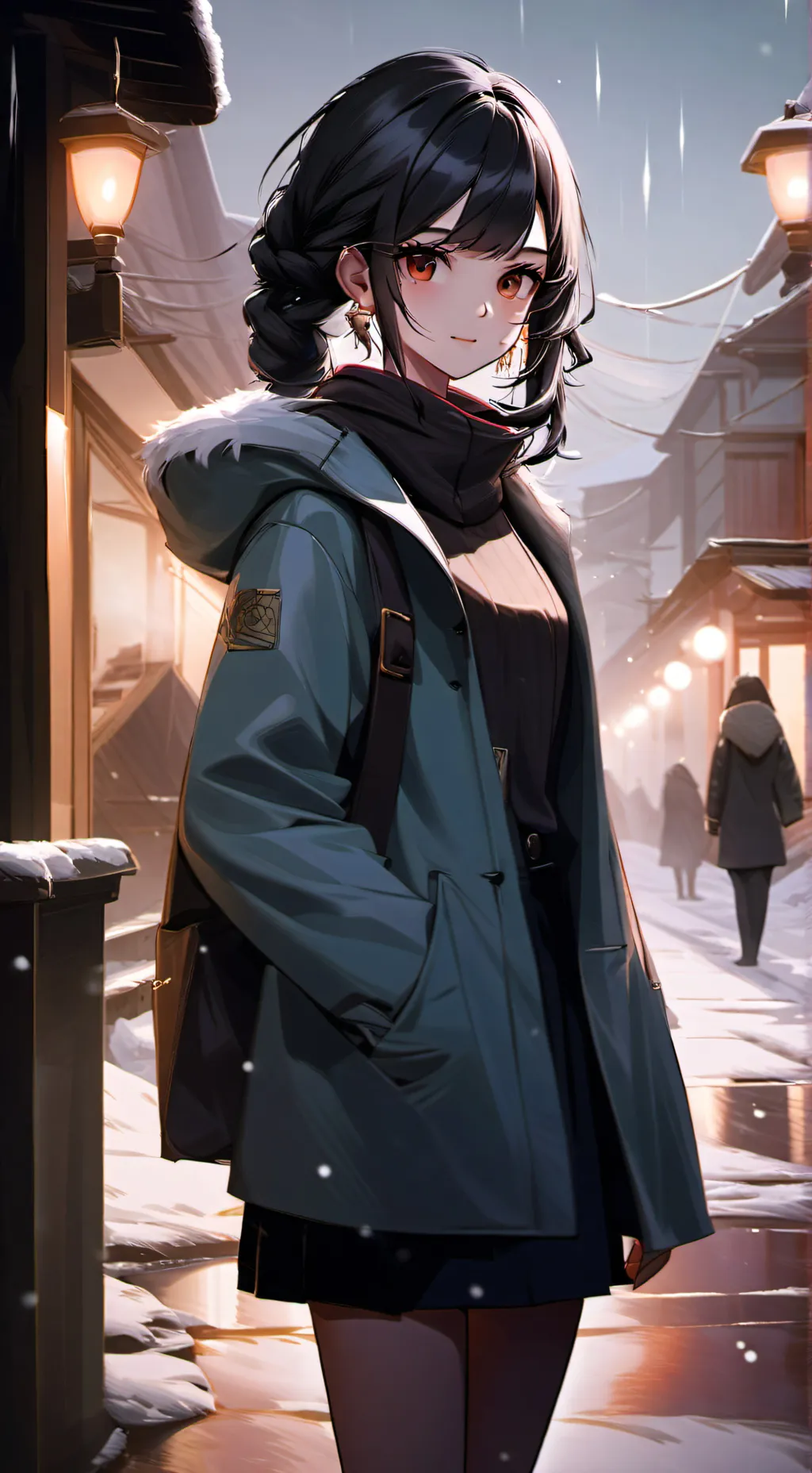 ai character: eva heart background