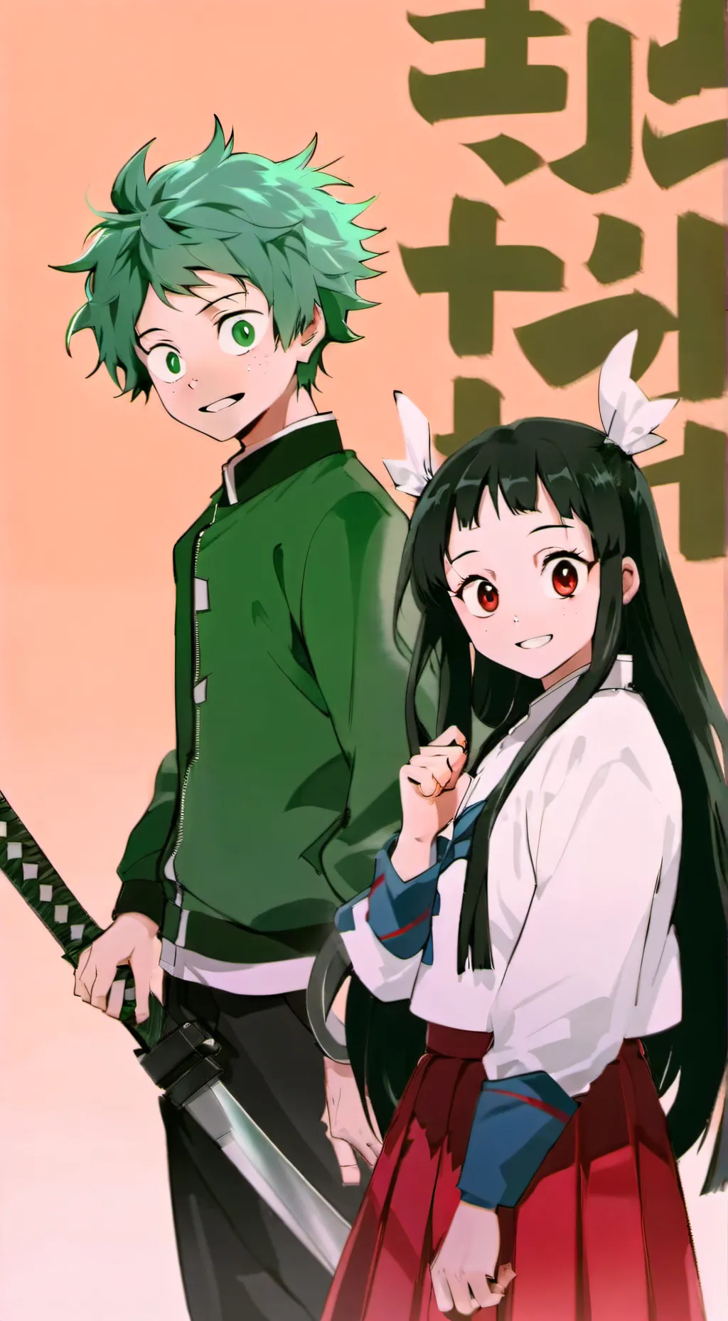 ai character: Eri & Deku background