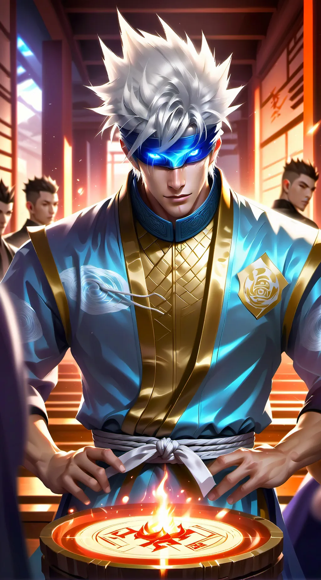 ai character: Gojo Satoru background