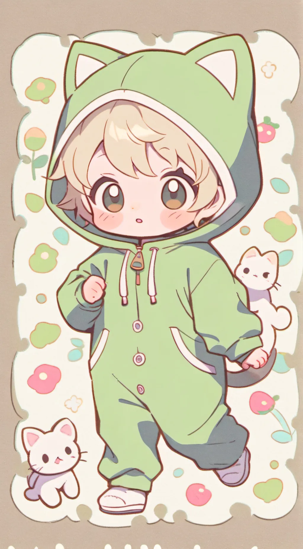 ai character: Bakugo fam newborn background