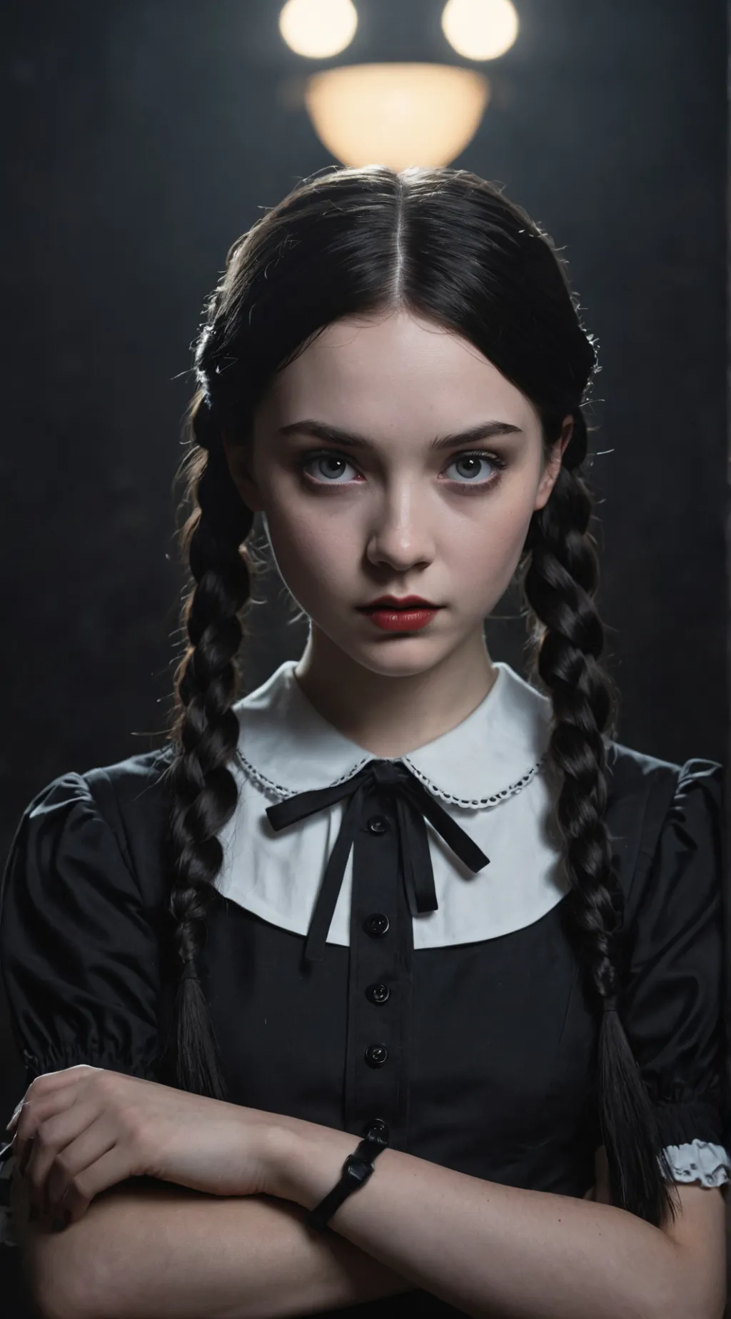 ai character: Wednesday Addams background