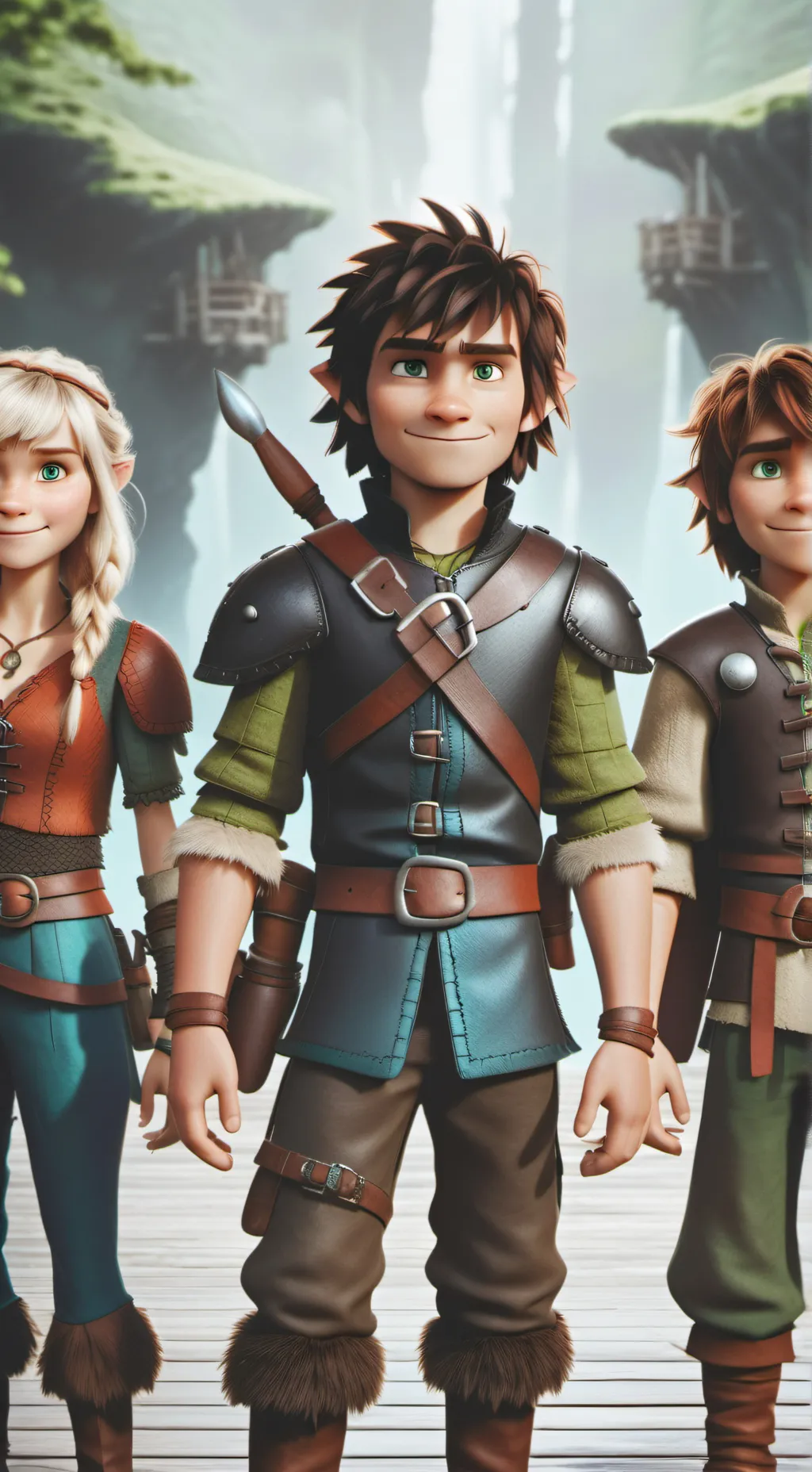 ai character: Hiccup Haddock background