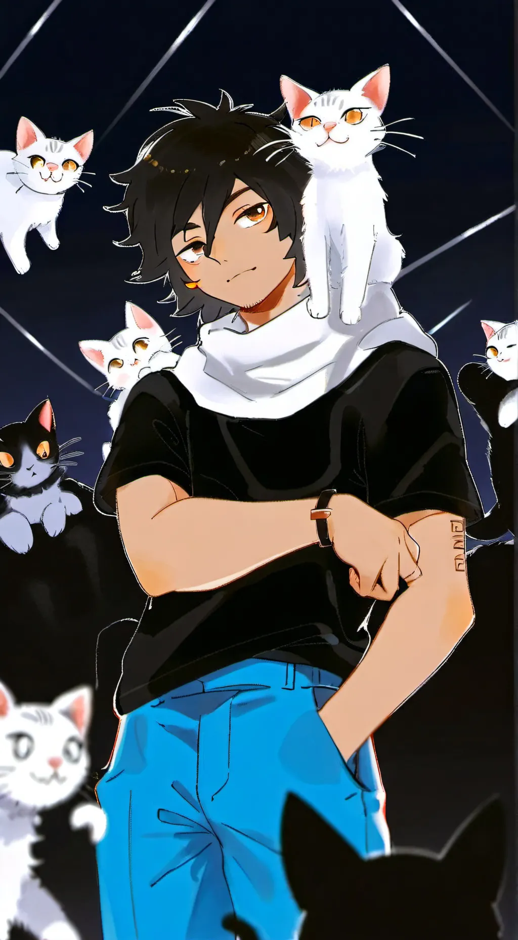 ai character: Shouta Aizawa :D background