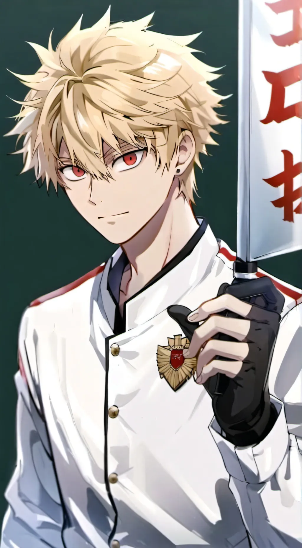 ai character: Bakugo Katsuki background