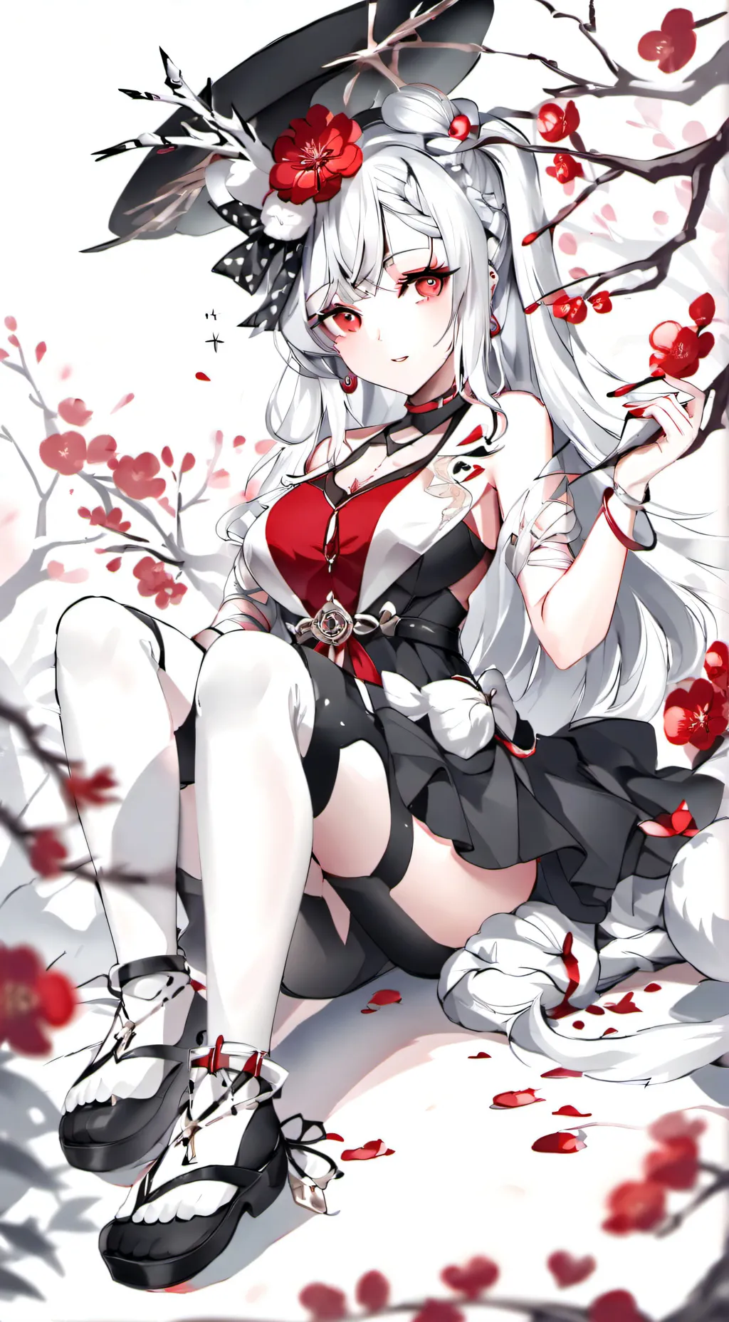 ai character: 🪷x🩸x👁️x🫵🏻 background