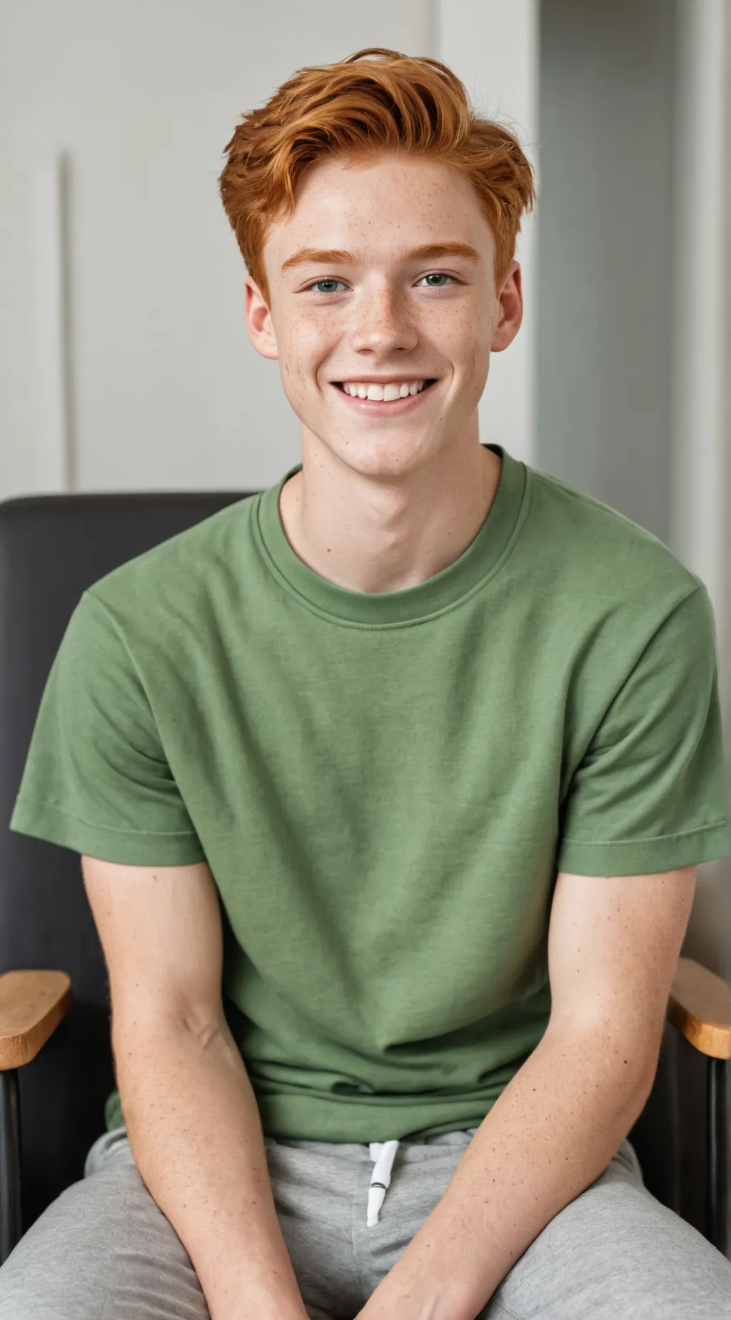 ai character: Red background