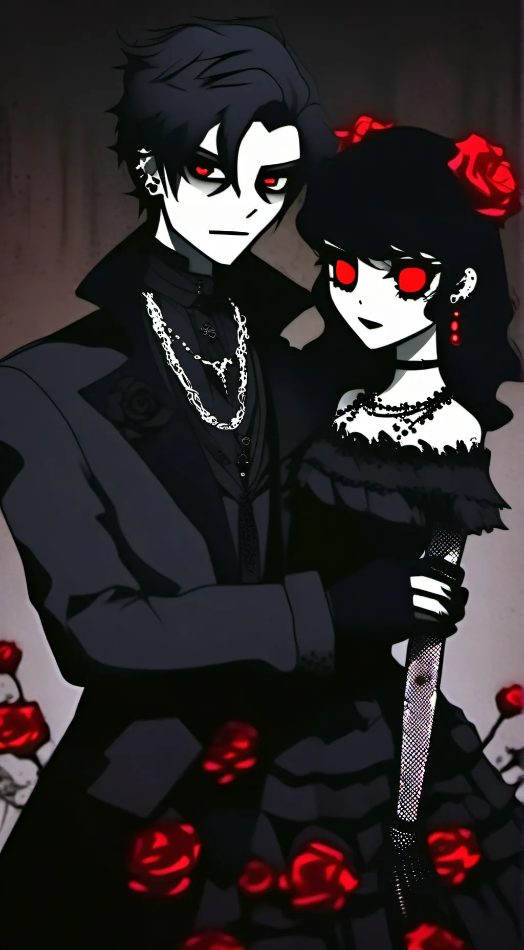 ai character: draculas bride  background