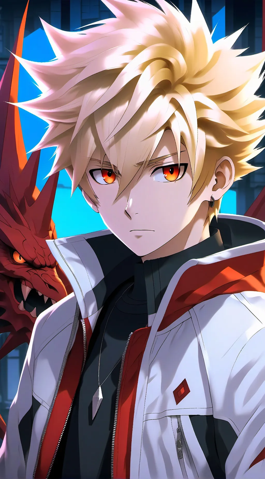 ai character: Bakugo snaped at u background