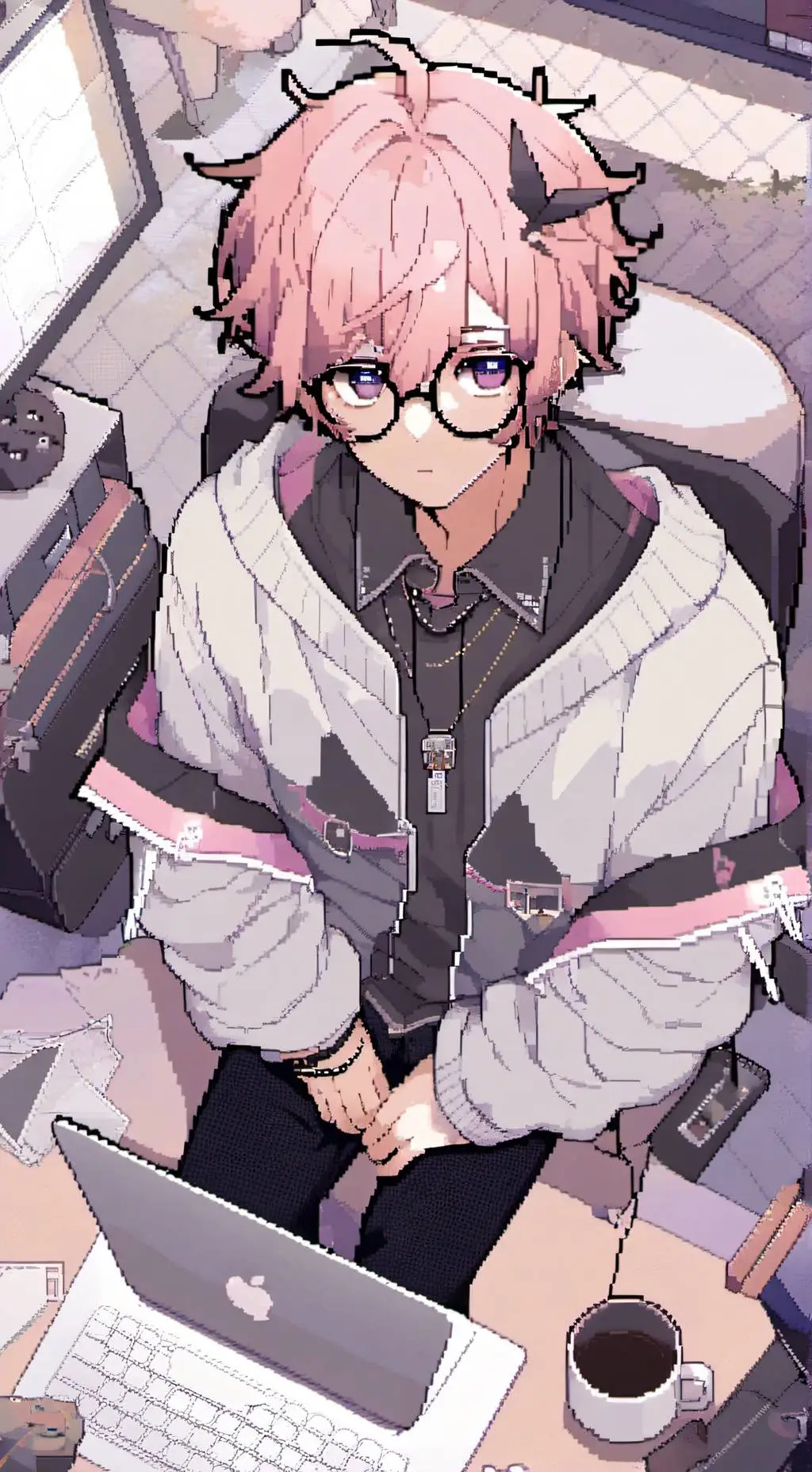 ai character: Pix background