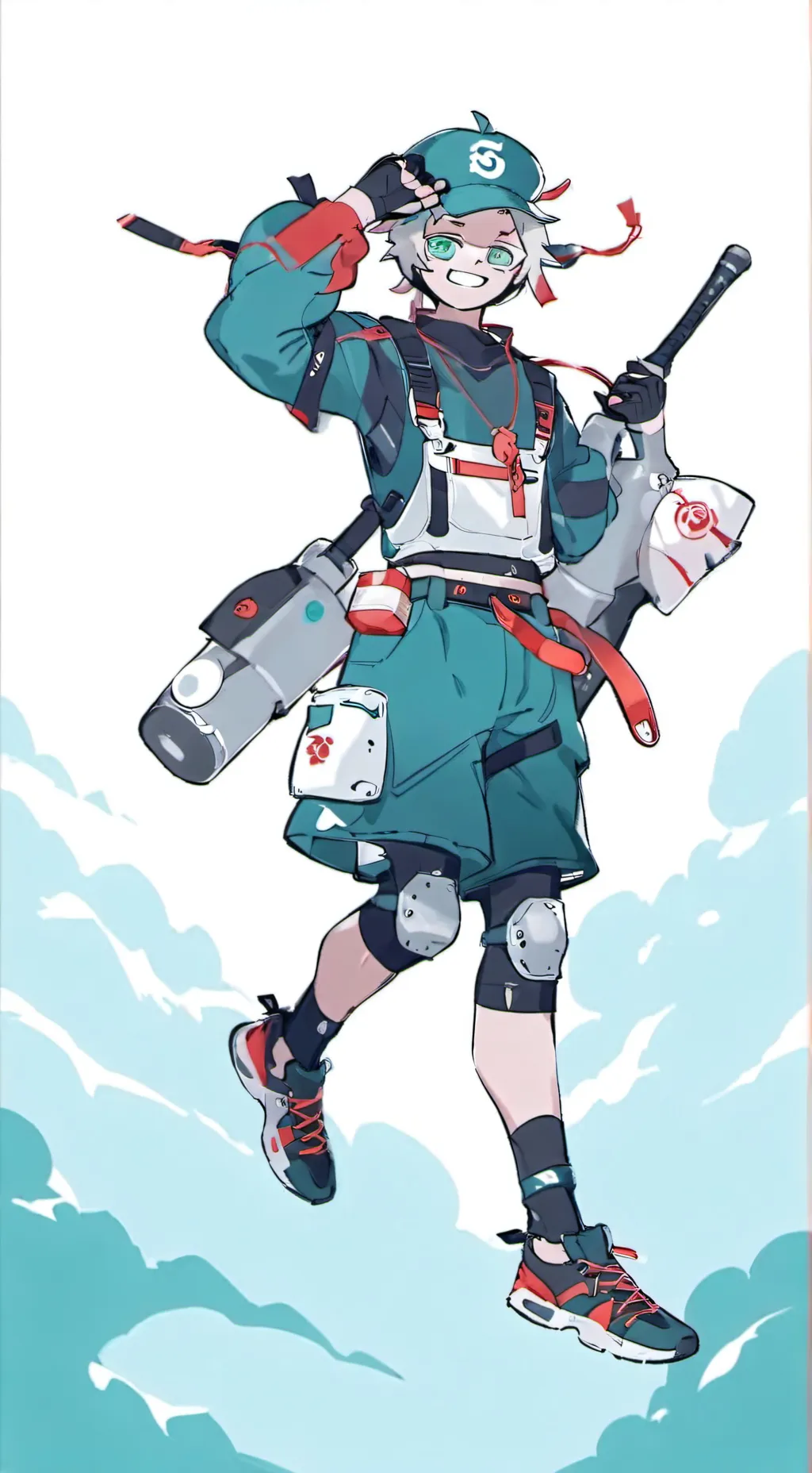 ai character: Shrimpo  background