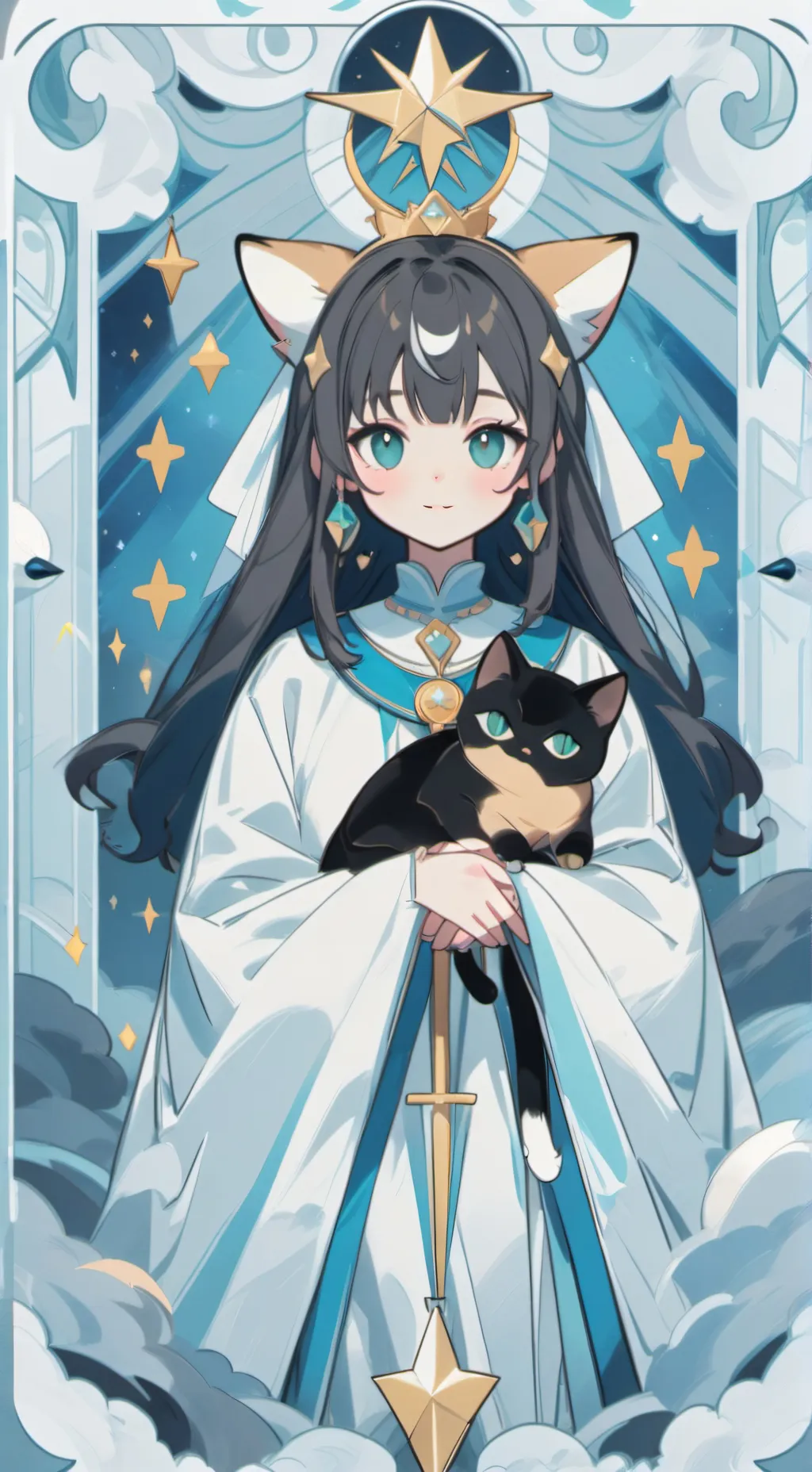 ai character: camila emoji cat🔮🌍 background