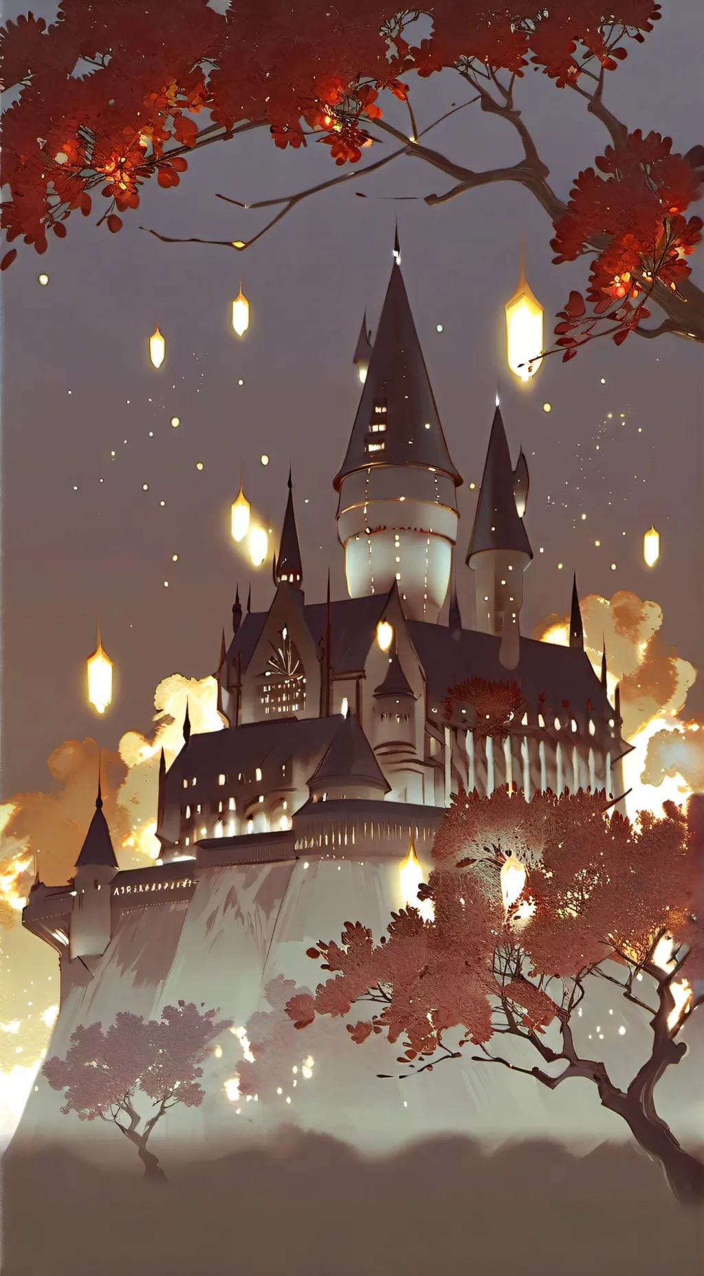ai character: Hogwarts  background