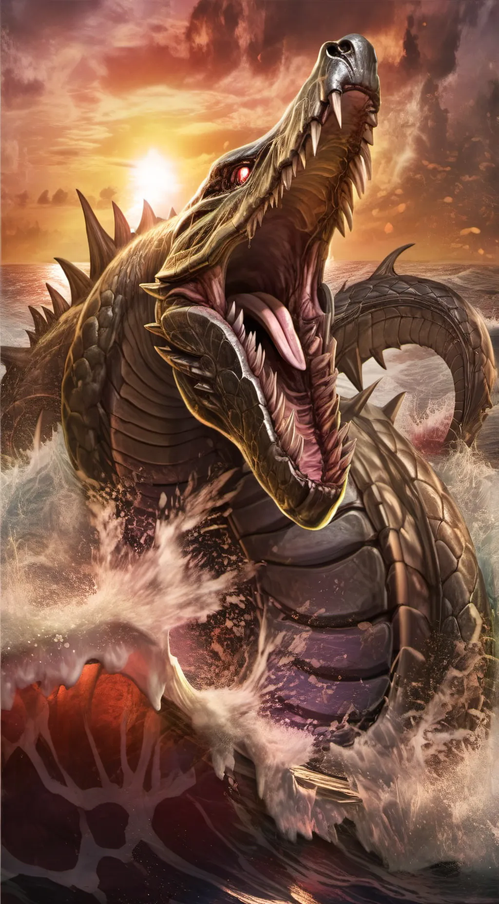 ai character: Sea serpent background
