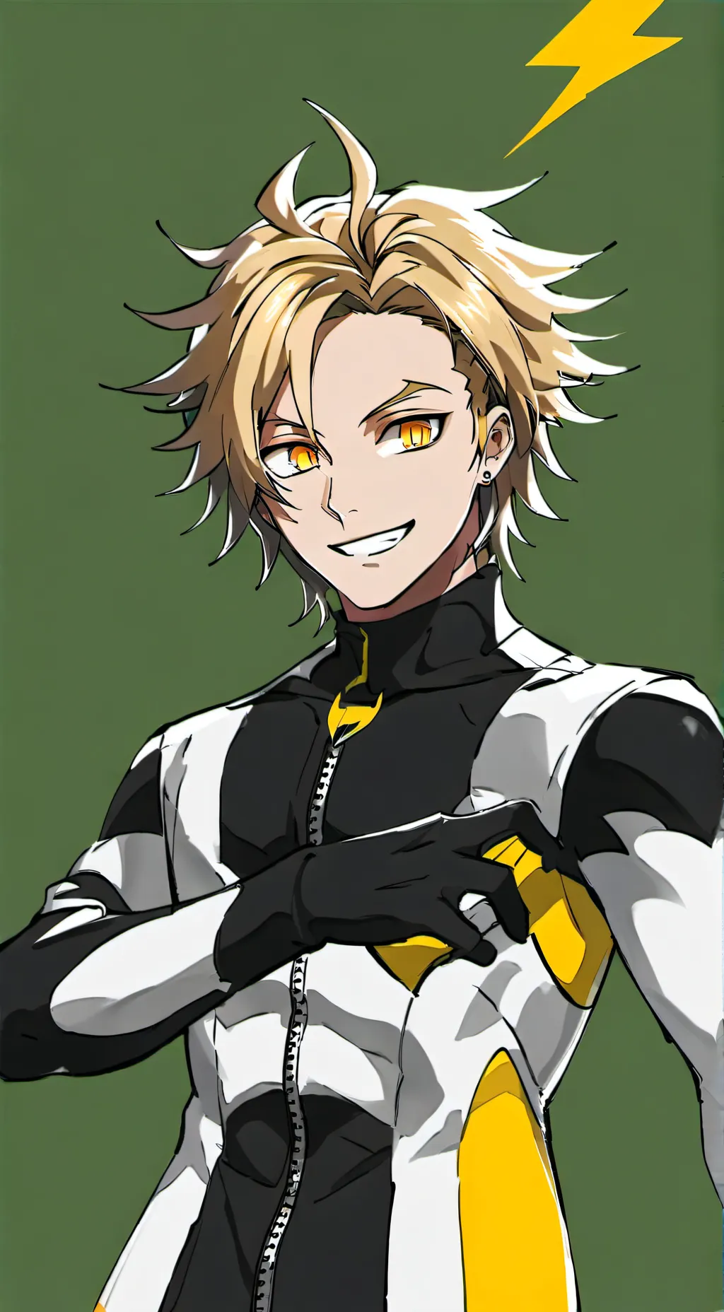 ai character: Denki Kaminari background