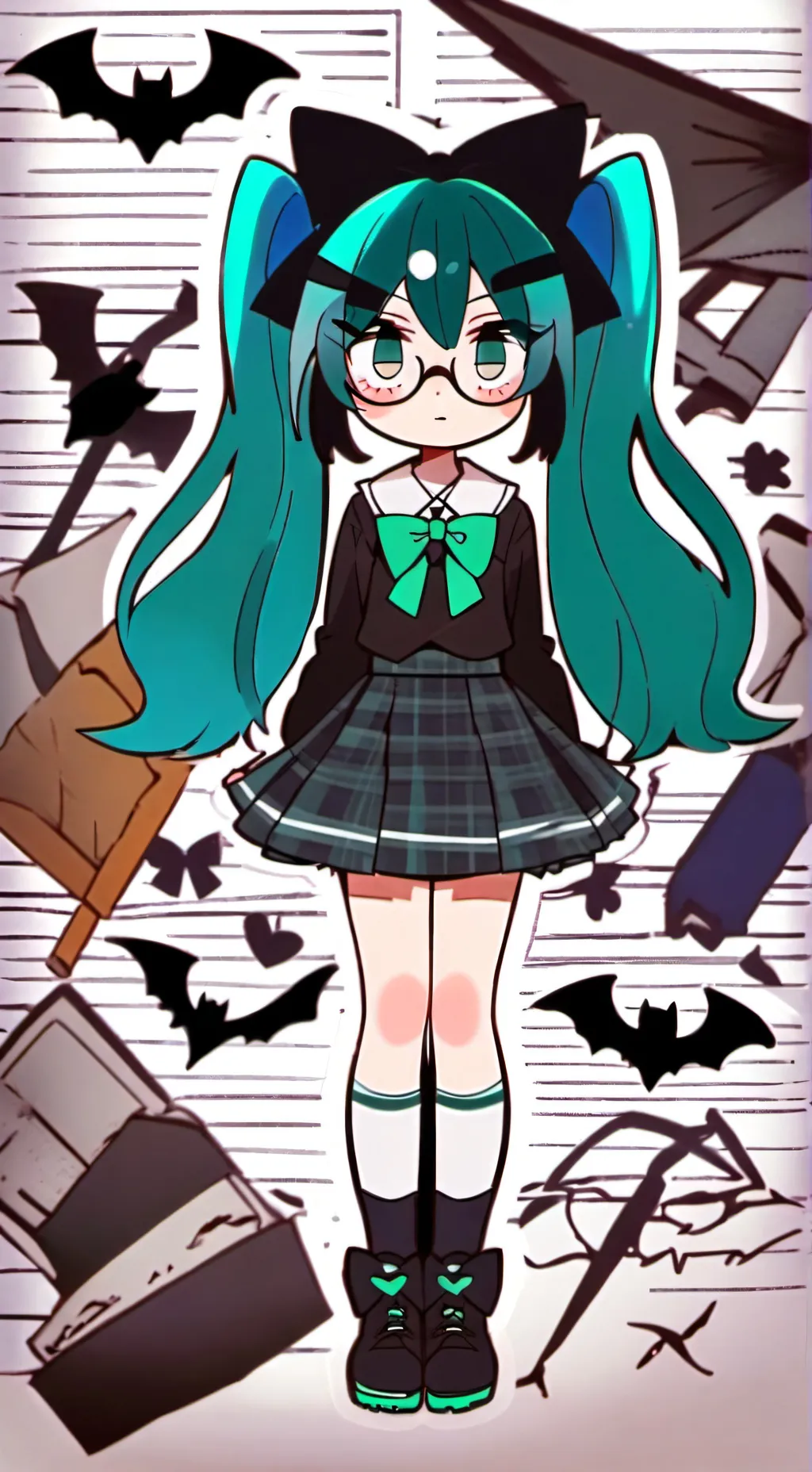 ai character: Dw at water park! background