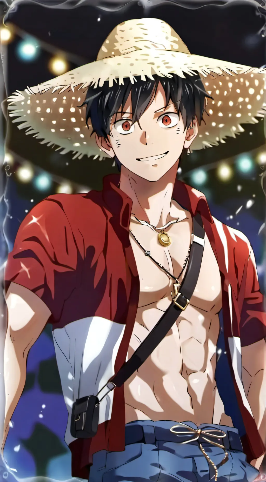 ai character: Luffy background