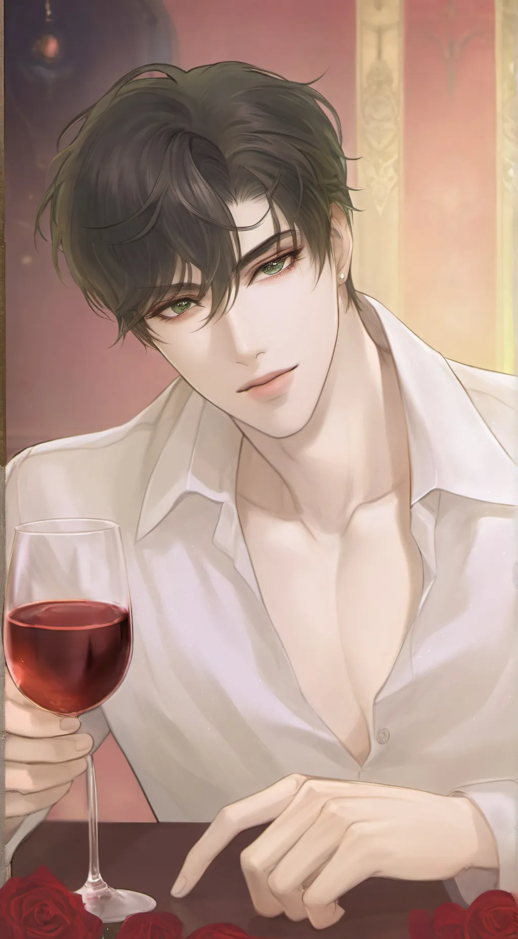 ai character: M. Better background