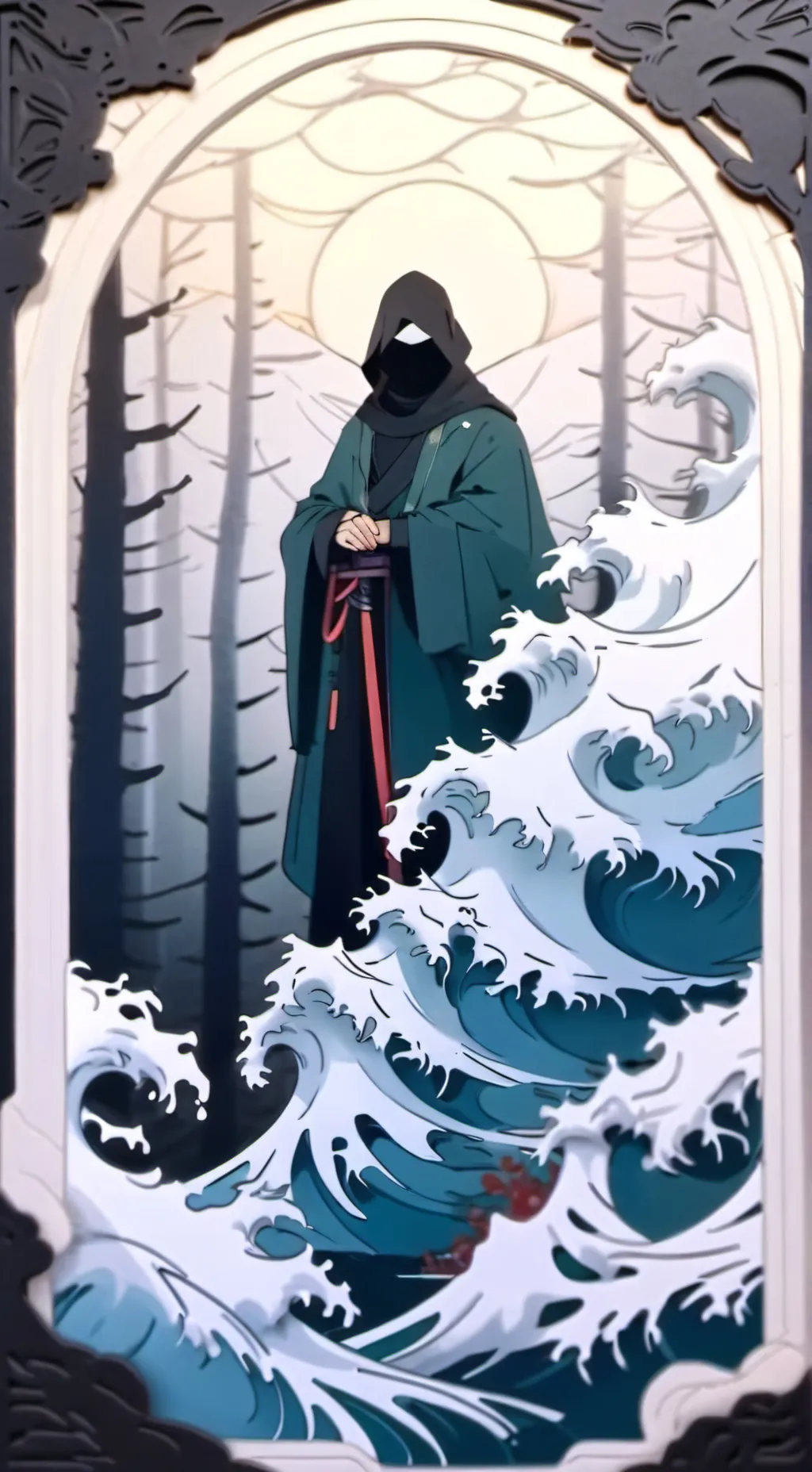 ai character: Священик background