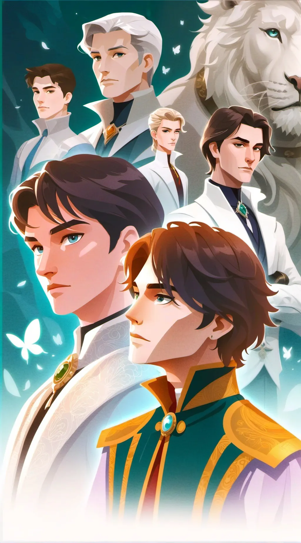 ai character: male students  background