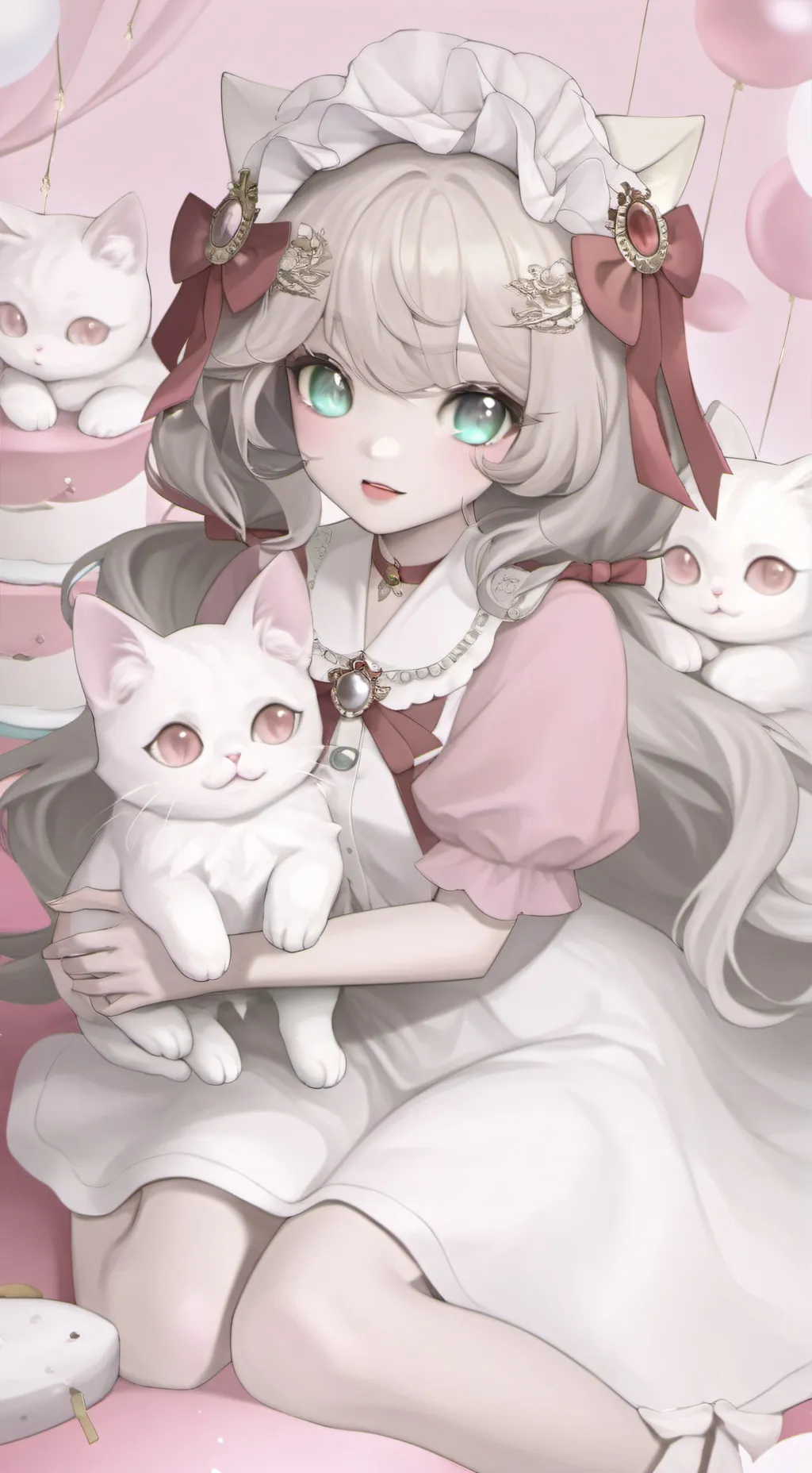 ai character: Cat girl background