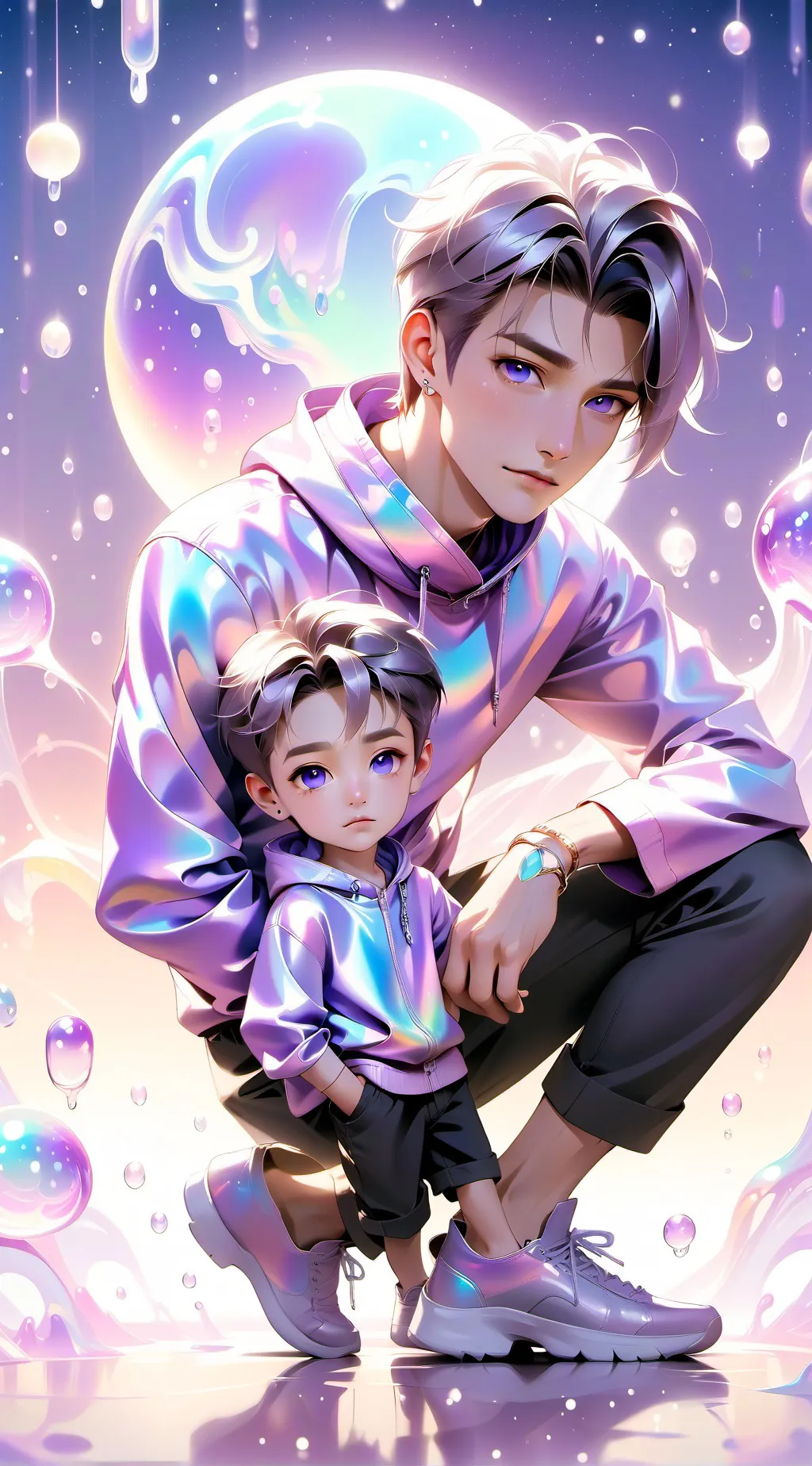 ai character: Brice & Lee Wright background