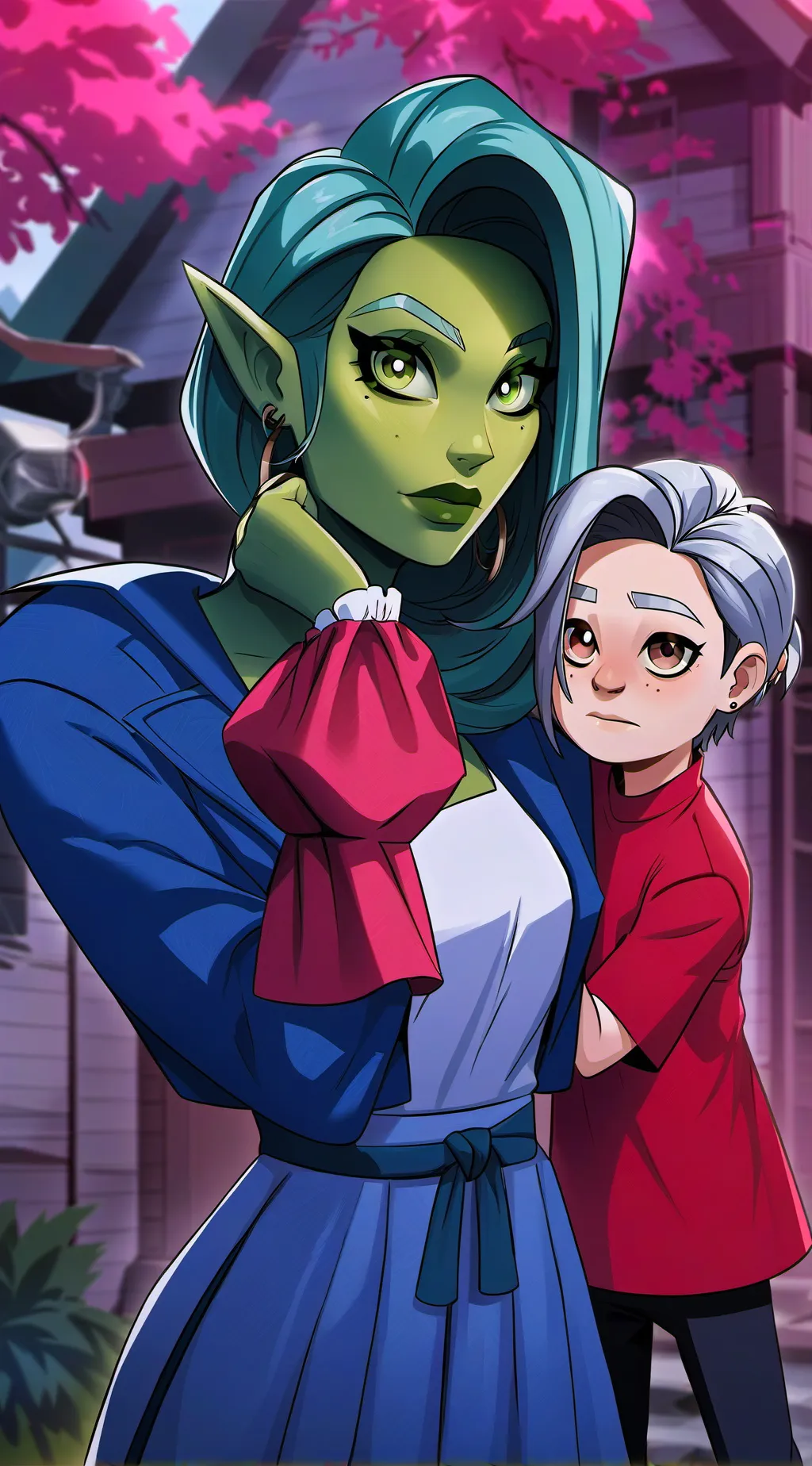 ai character: Zara and Victor background