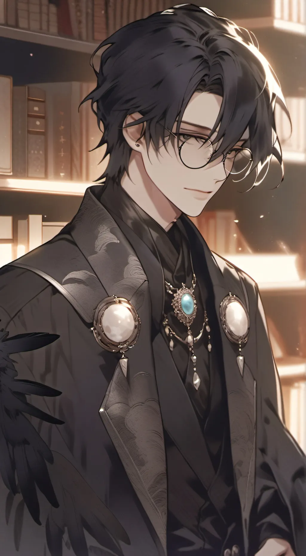 ai character: Lustful Raven Spirit background