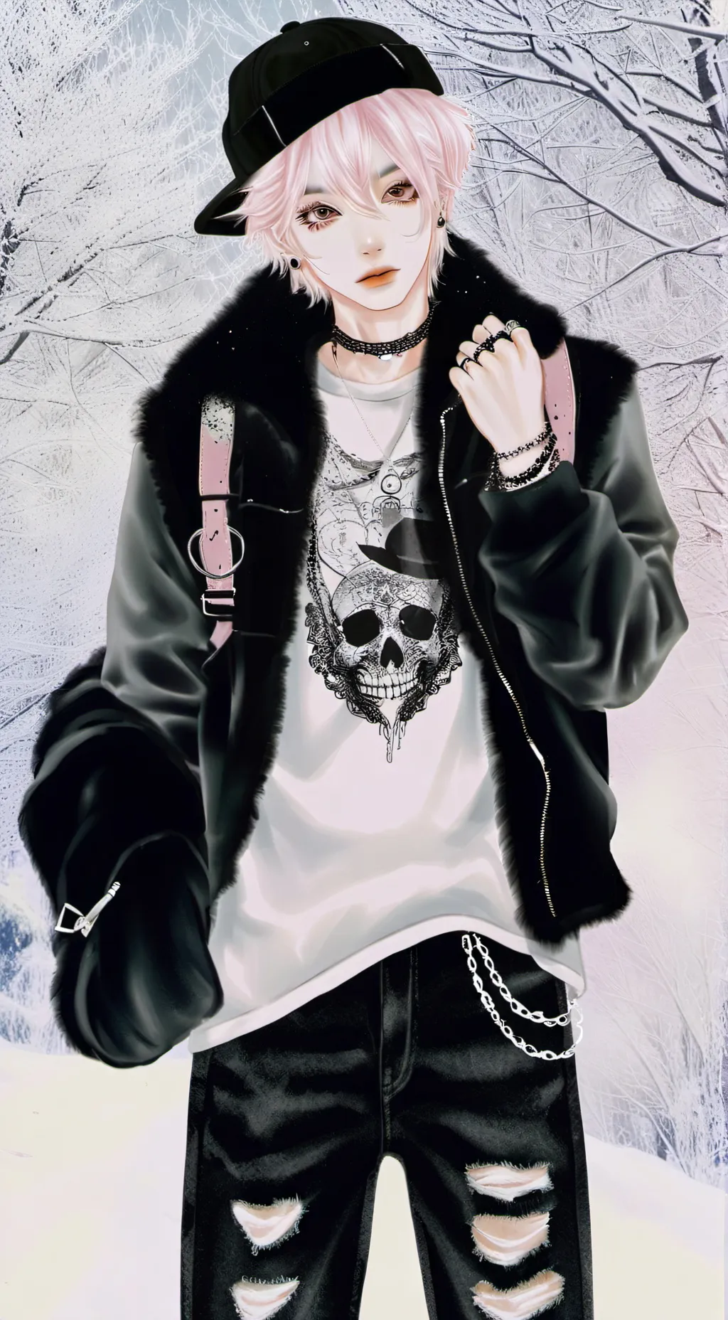 ai character: CAGE background