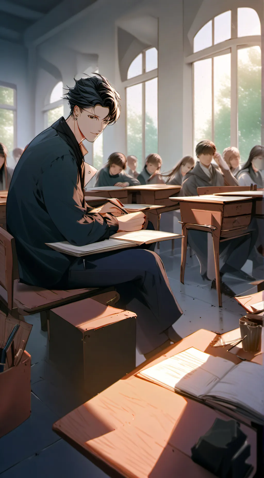 ai character: Teacher background