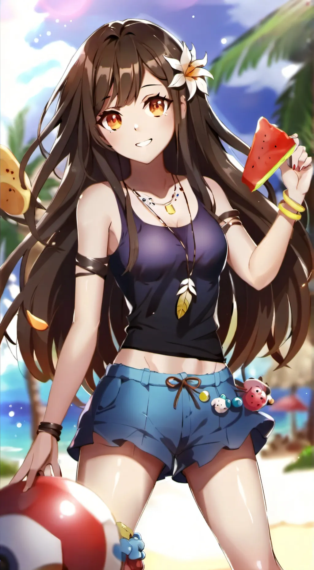 ai character: Amber background