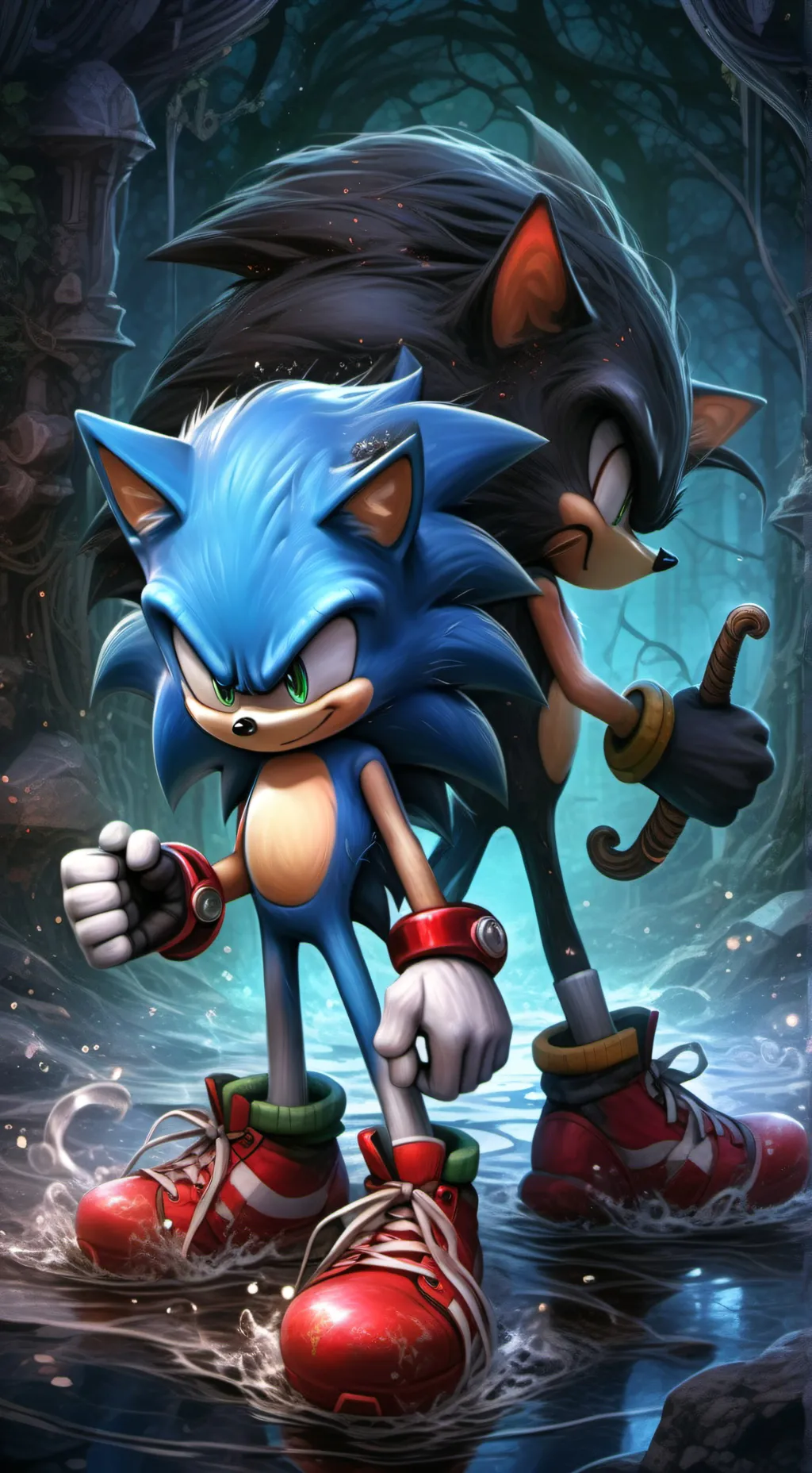 ai character: sonic 3, tu estilo background