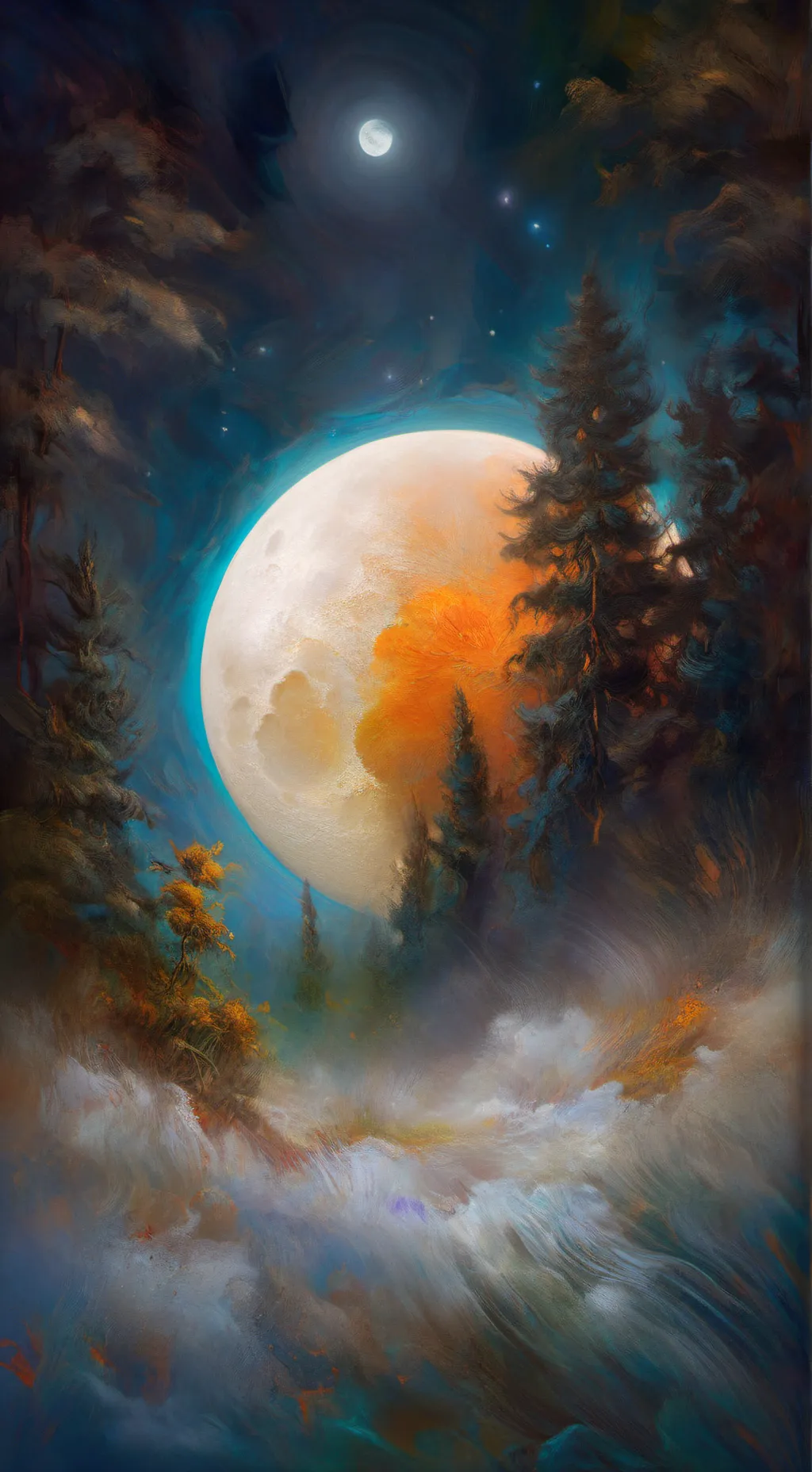 ai character: Upper moon  background