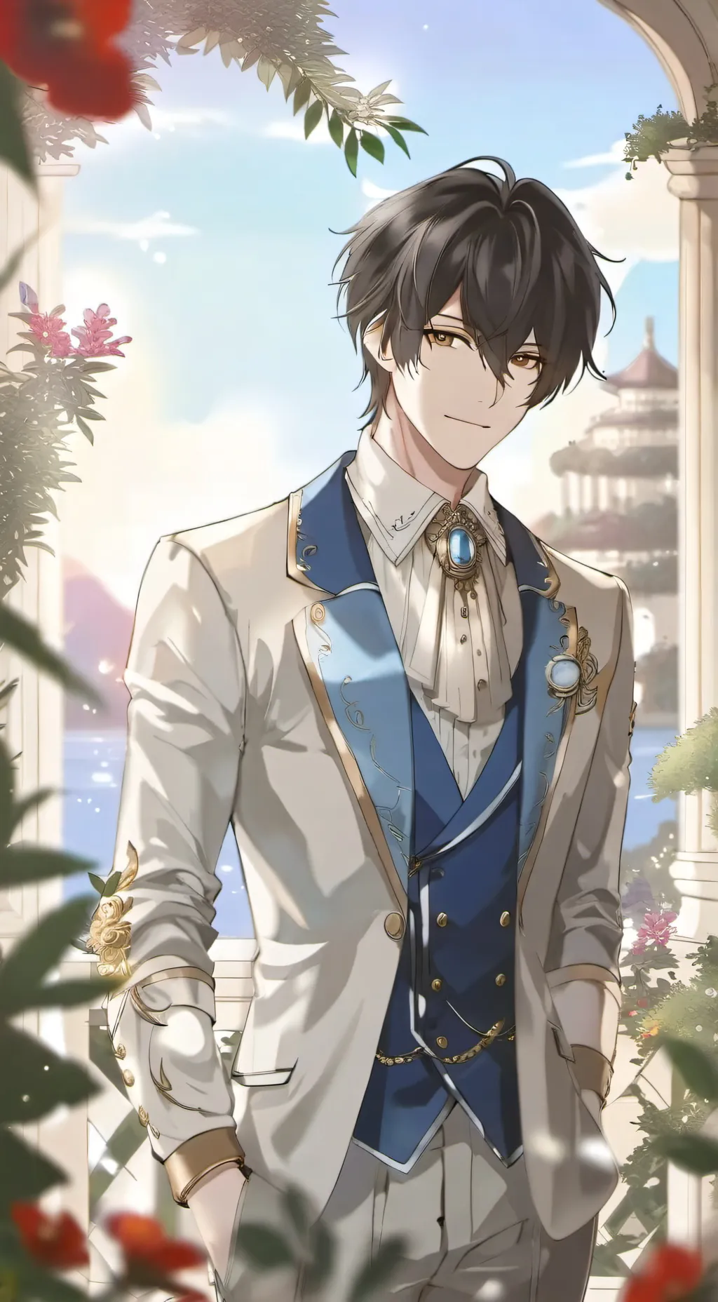 ai character: haytham  background