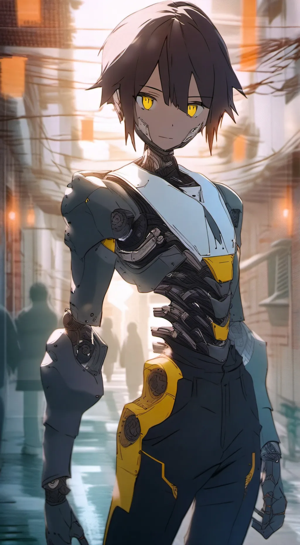 ai character: Bvll3t  background