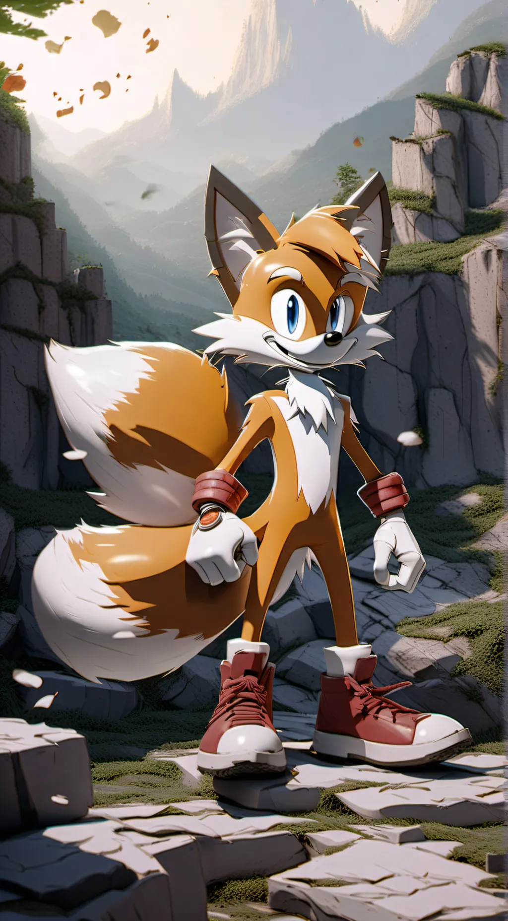 ai character: Tails the Fox Vore background