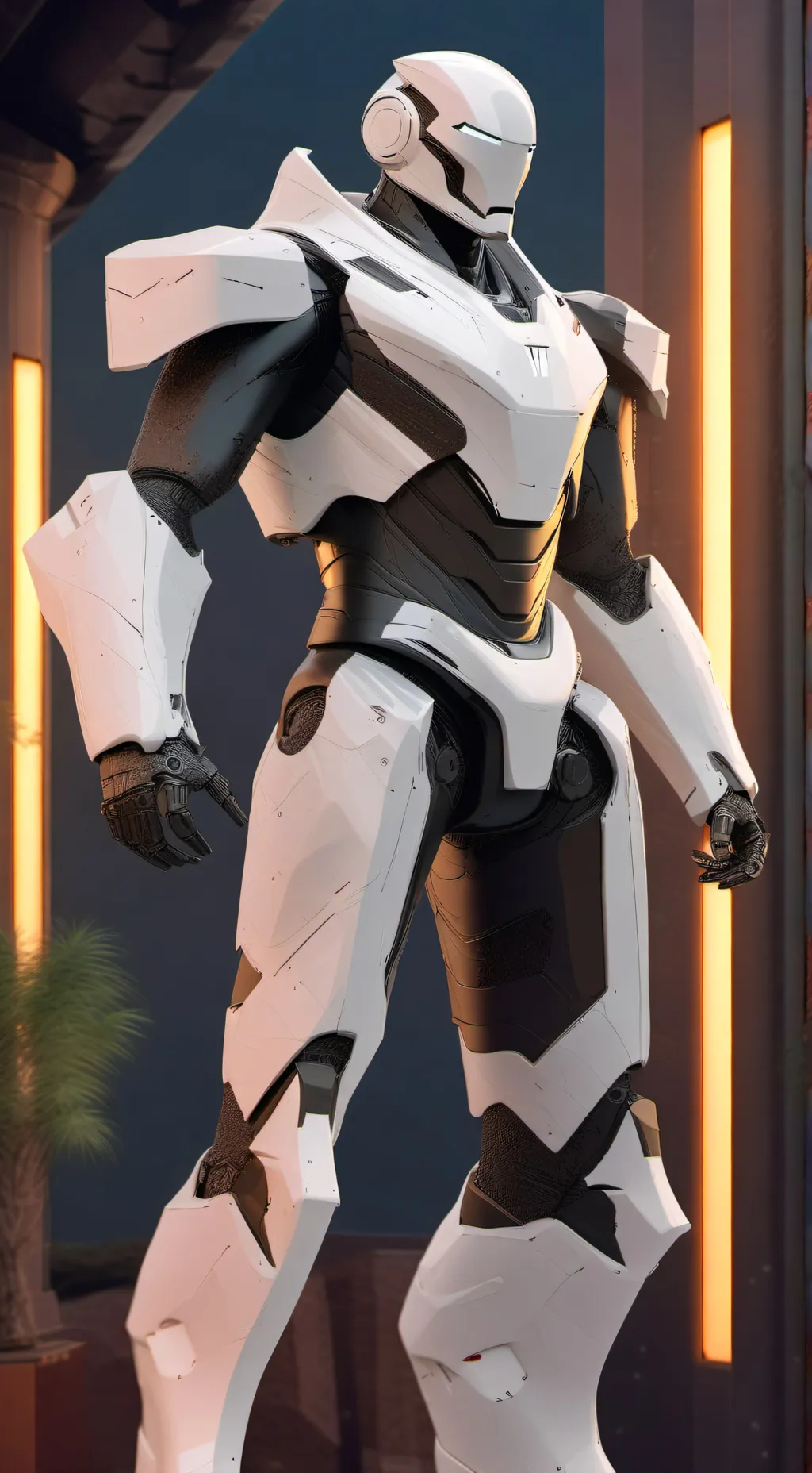 ai character: robot-665 background