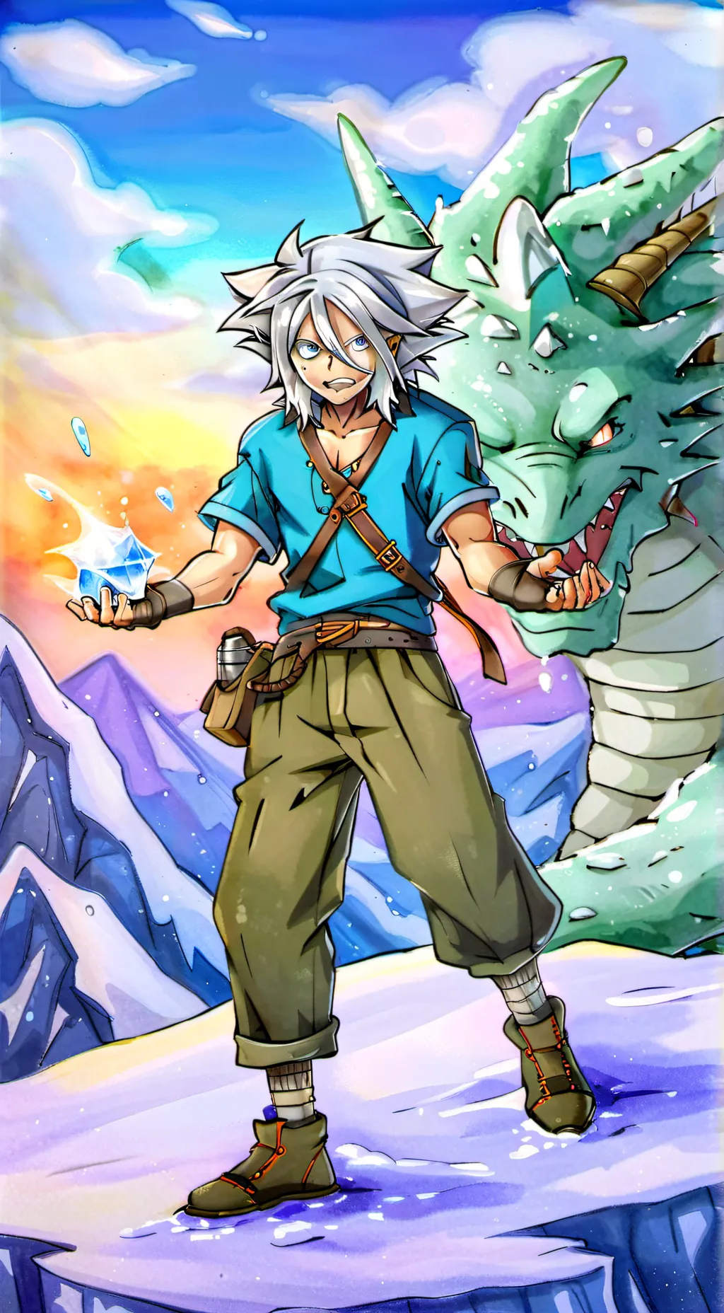 ai character: geten background