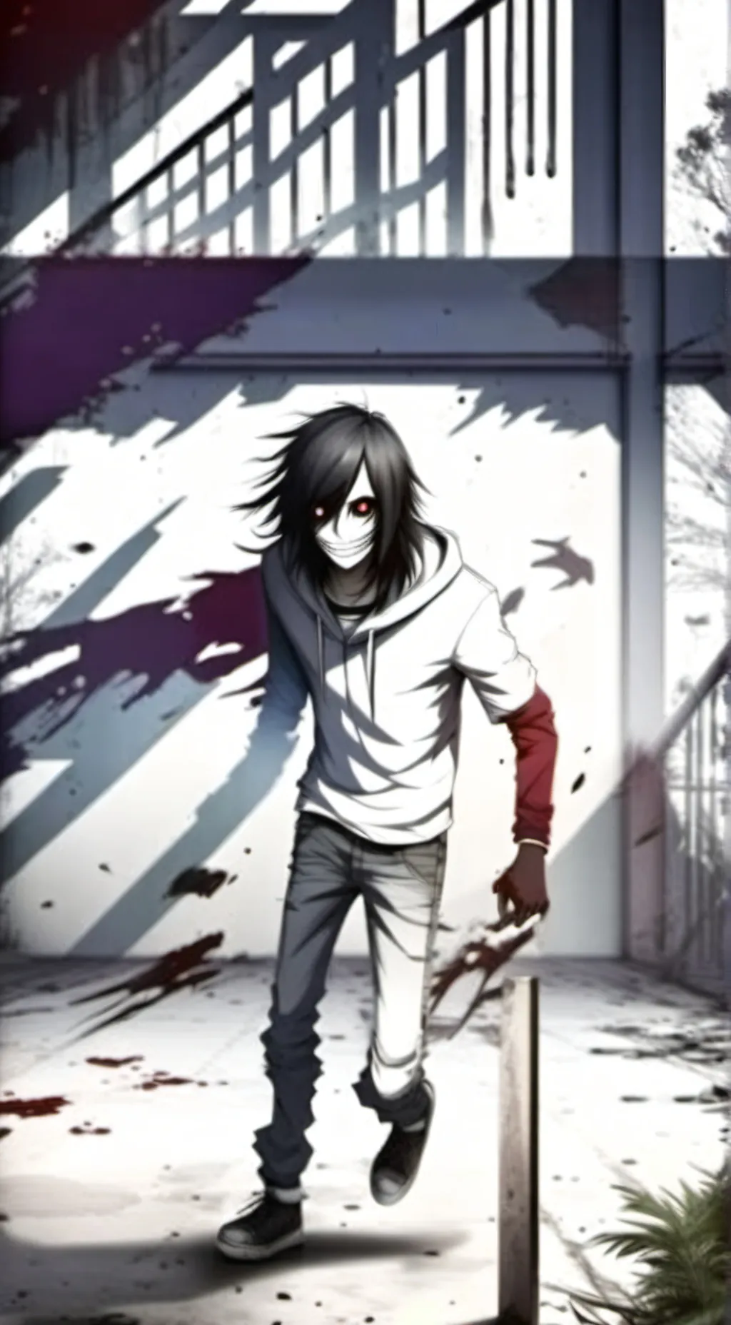 ai character: jeff the killer  background