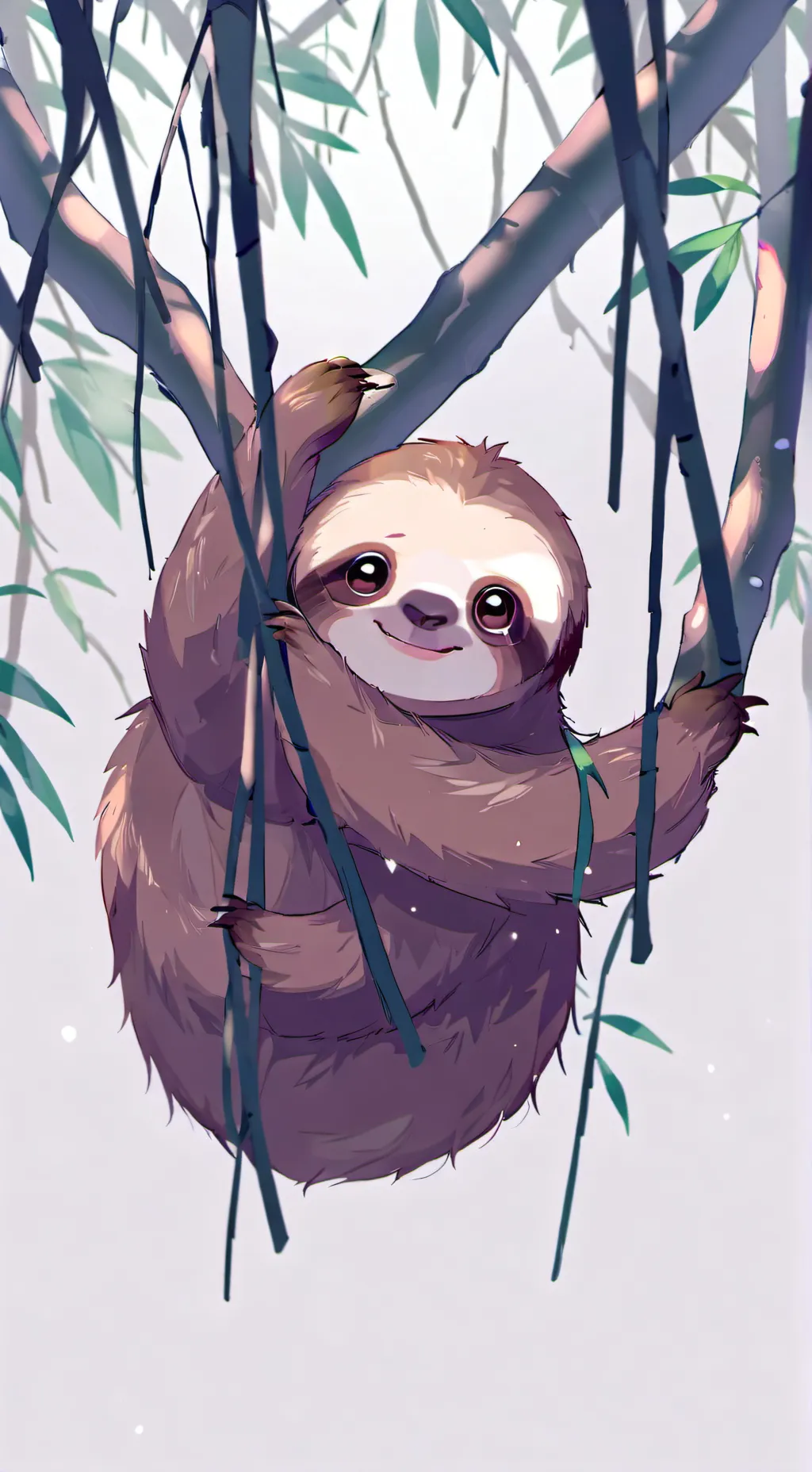 ai character: Branco Sloth Furry background