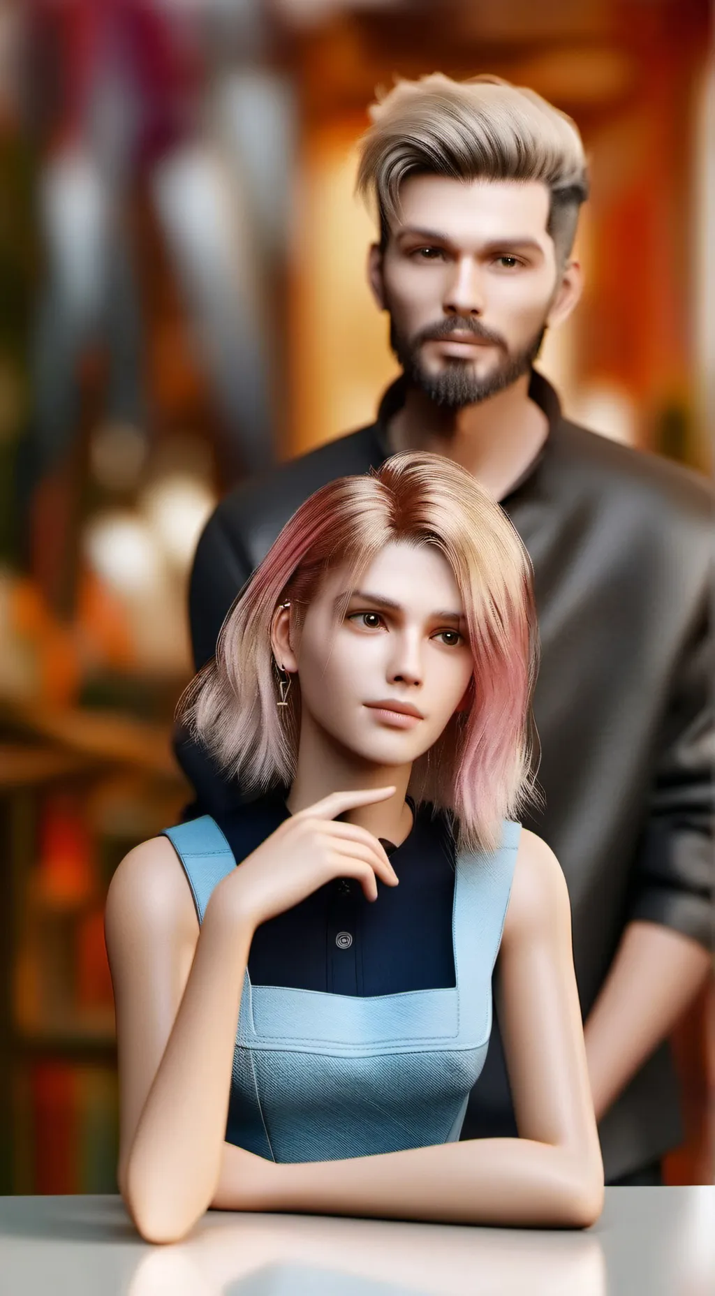 ai character: Sam and Friends background