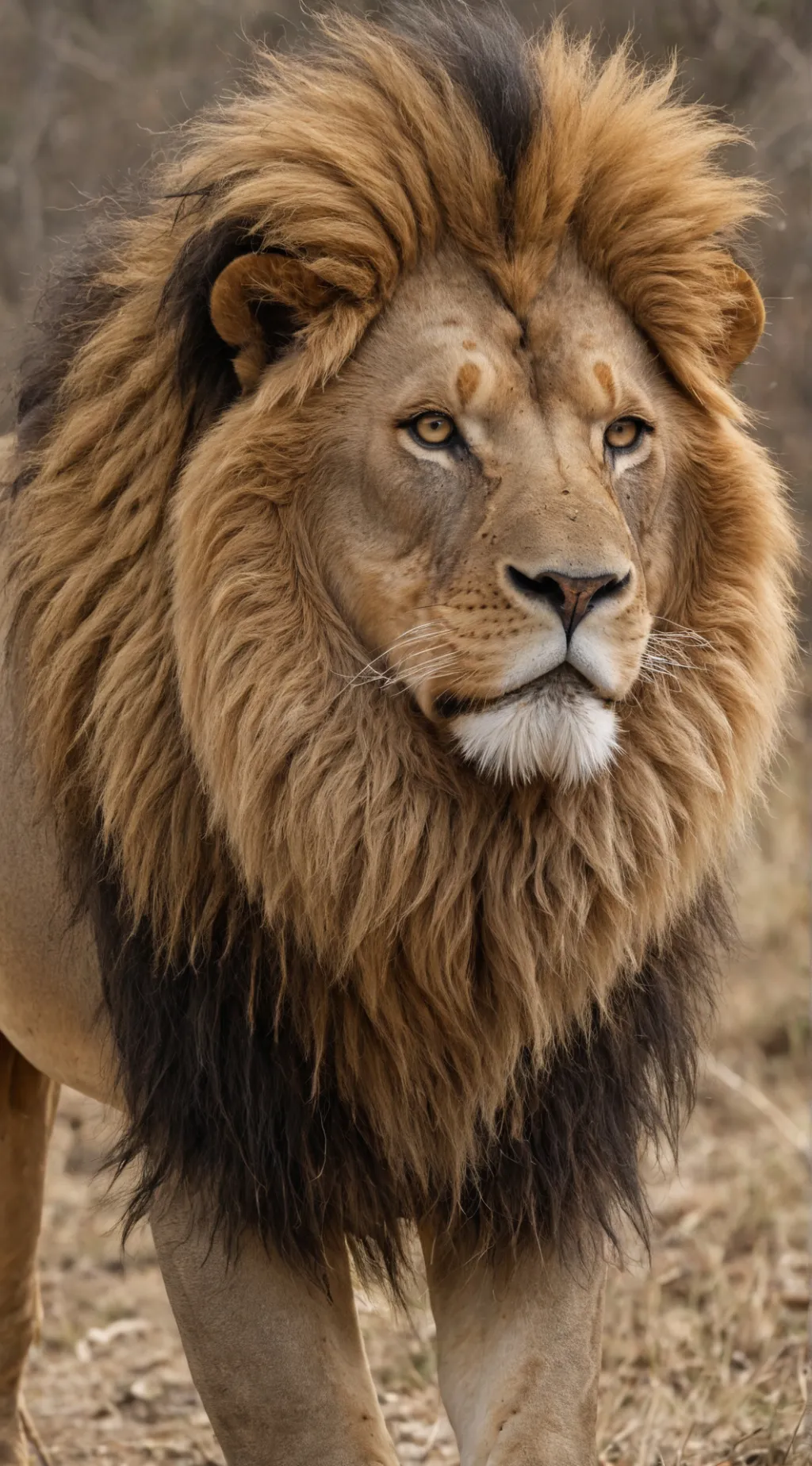 ai character: Lion background